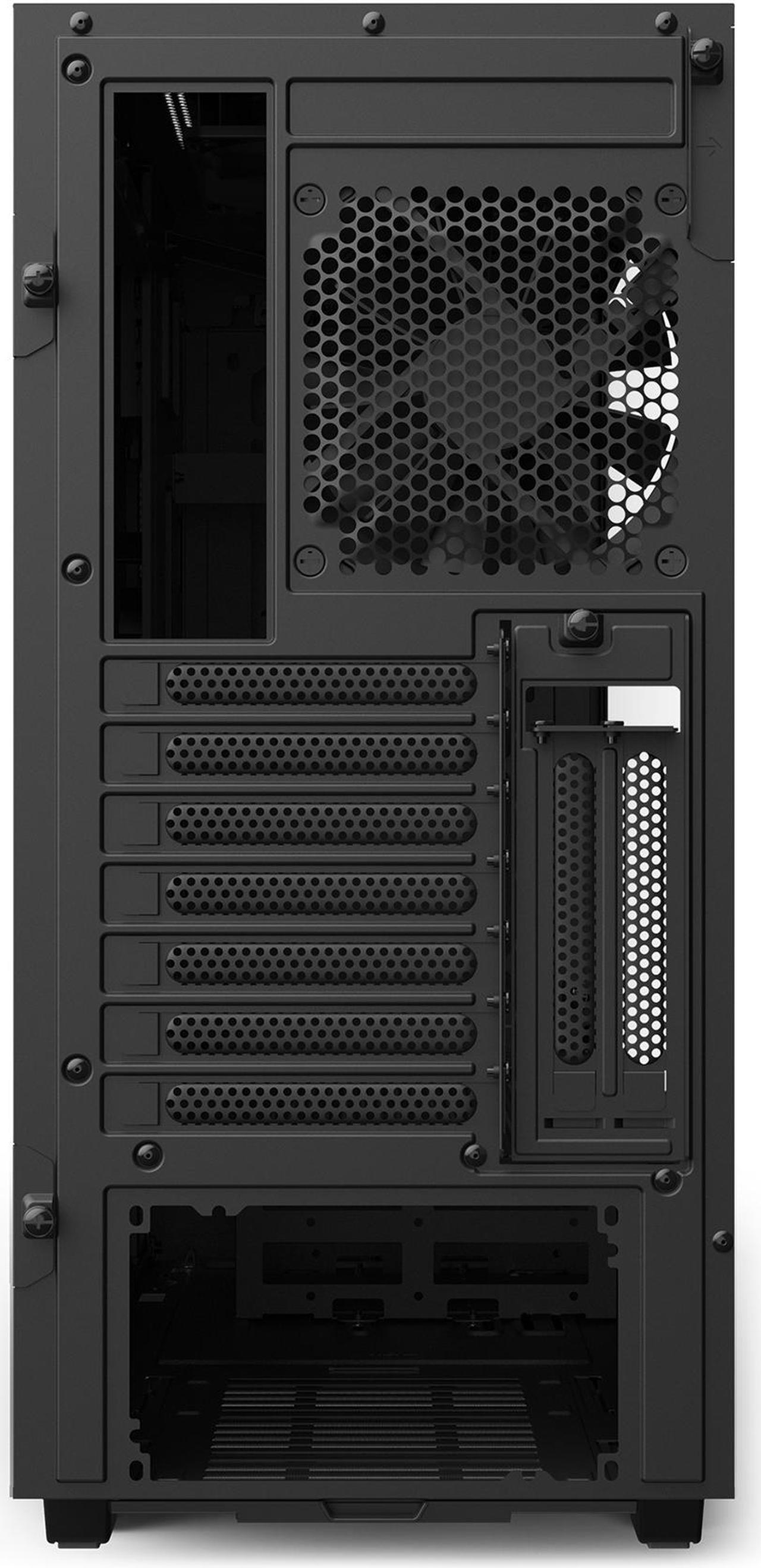 Alt view image 13 of 14 - NZXT H510i - Compact ATX Mid-Tower PC Gaming Case - Front I/O USB Type-C Port - Vertical GPU Mount - Tempered Glass Side Panel - Integrated RGB Lighting - Water-Cooling Ready - Black