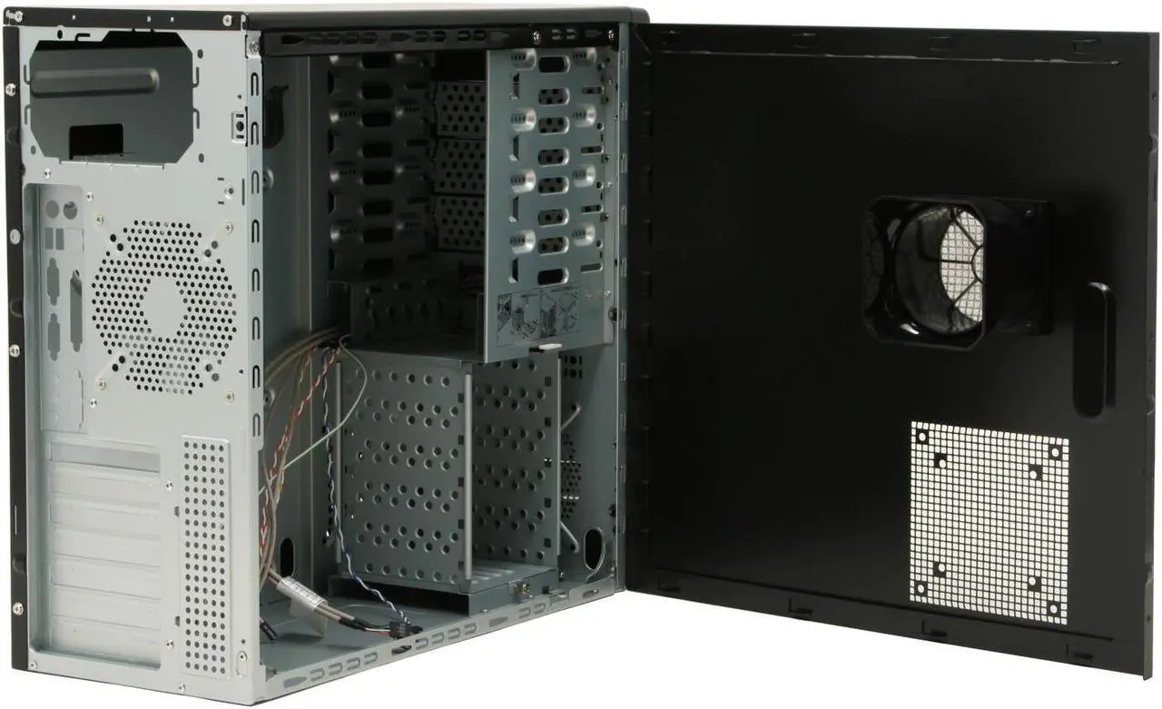 Alt view image 9 of 15 - Rosewill R5717-P BK 120mm Fan ATX Mid Tower Computer Case,with mesh air filters,adjustable vents & Tool-Free kits