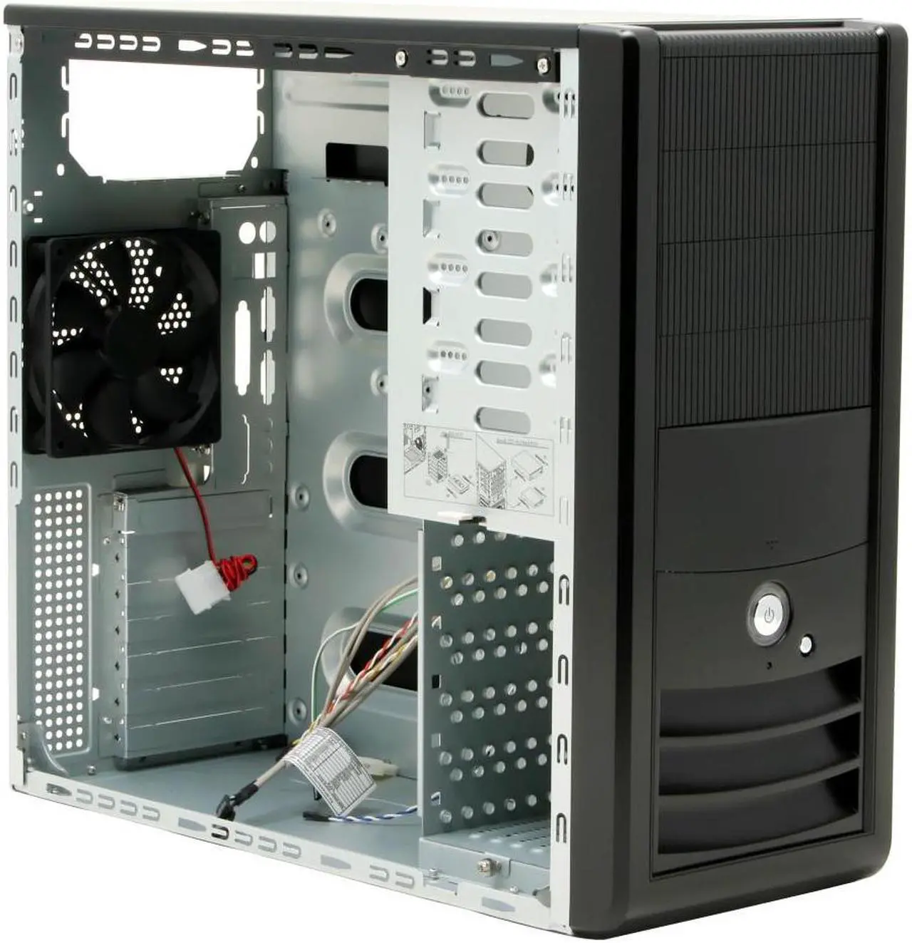 Alt view image 11 of 15 - Rosewill R5717-P BK 120mm Fan ATX Mid Tower Computer Case,with mesh air filters,adjustable vents & Tool-Free kits