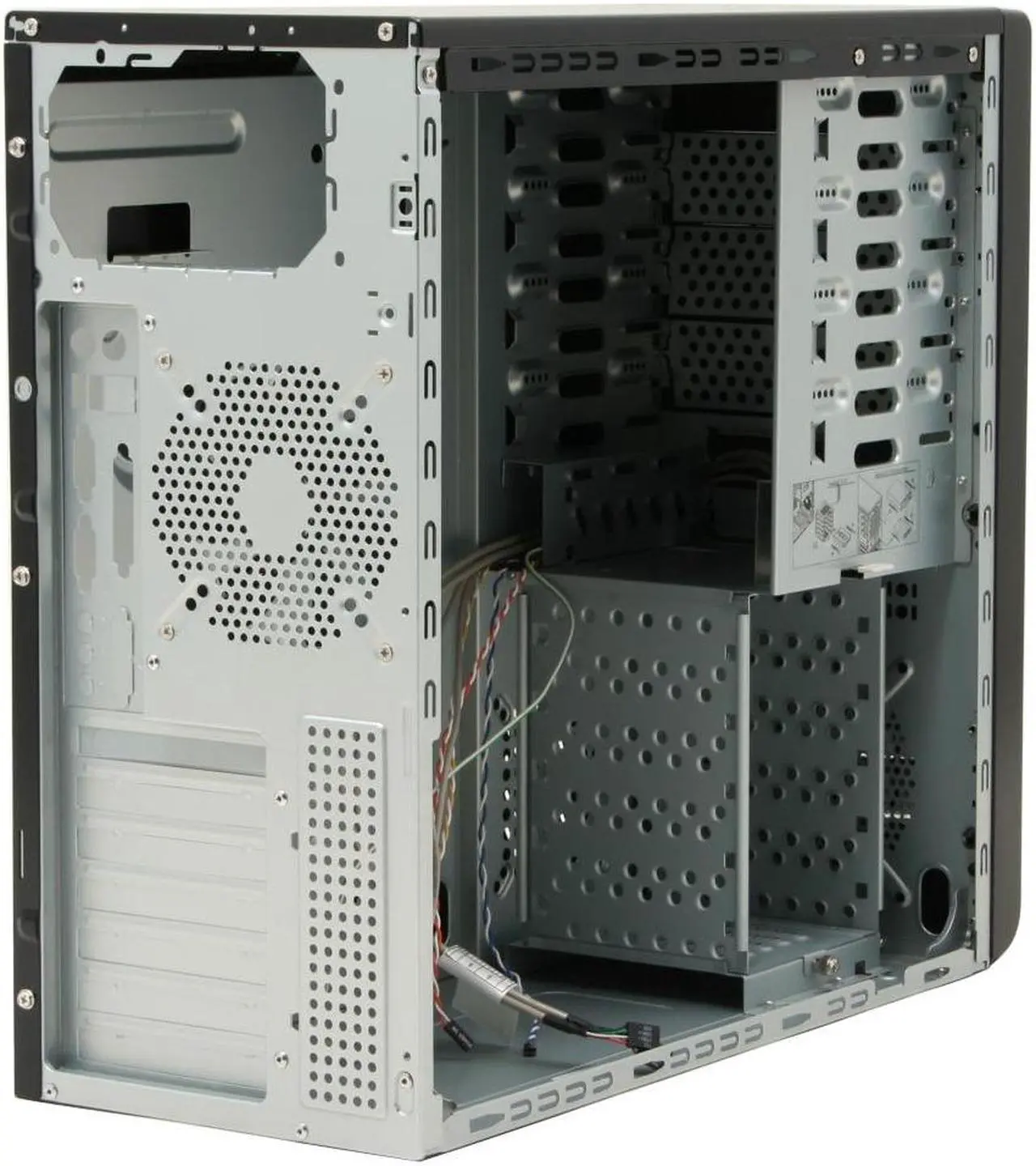 Alt view image 12 of 15 - Rosewill R5717-P BK 120mm Fan ATX Mid Tower Computer Case,with mesh air filters,adjustable vents & Tool-Free kits