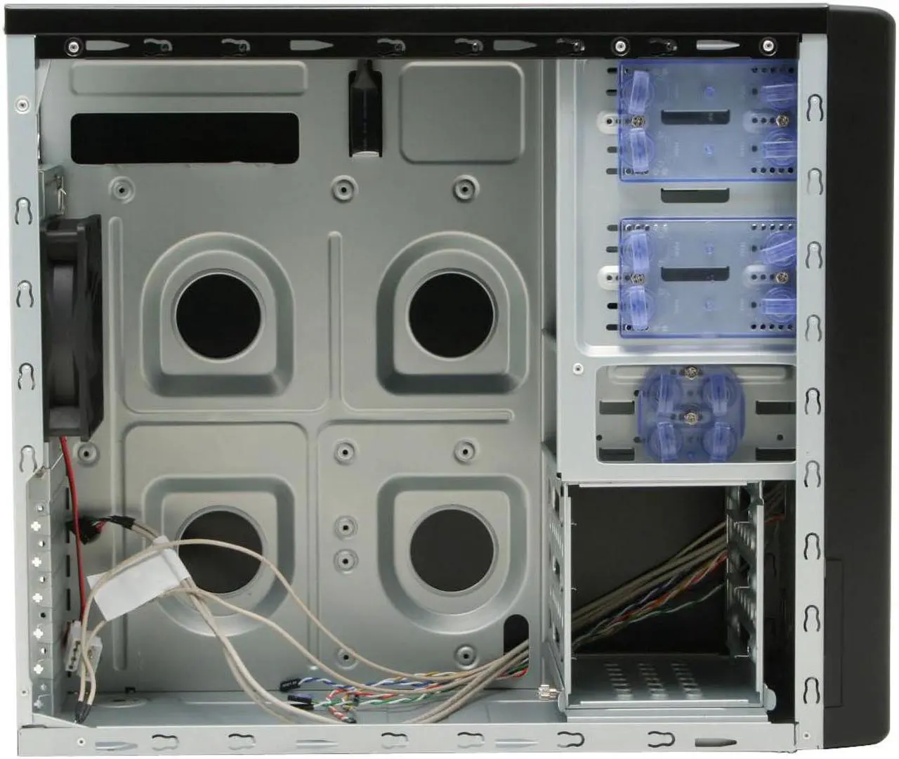 Alt view image 8 of 12 - Rosewill R604-P BK 120mm Fan ATX Mid Tower Computer Case,with mesh air filters,adjustable vents & Tool-Free kits