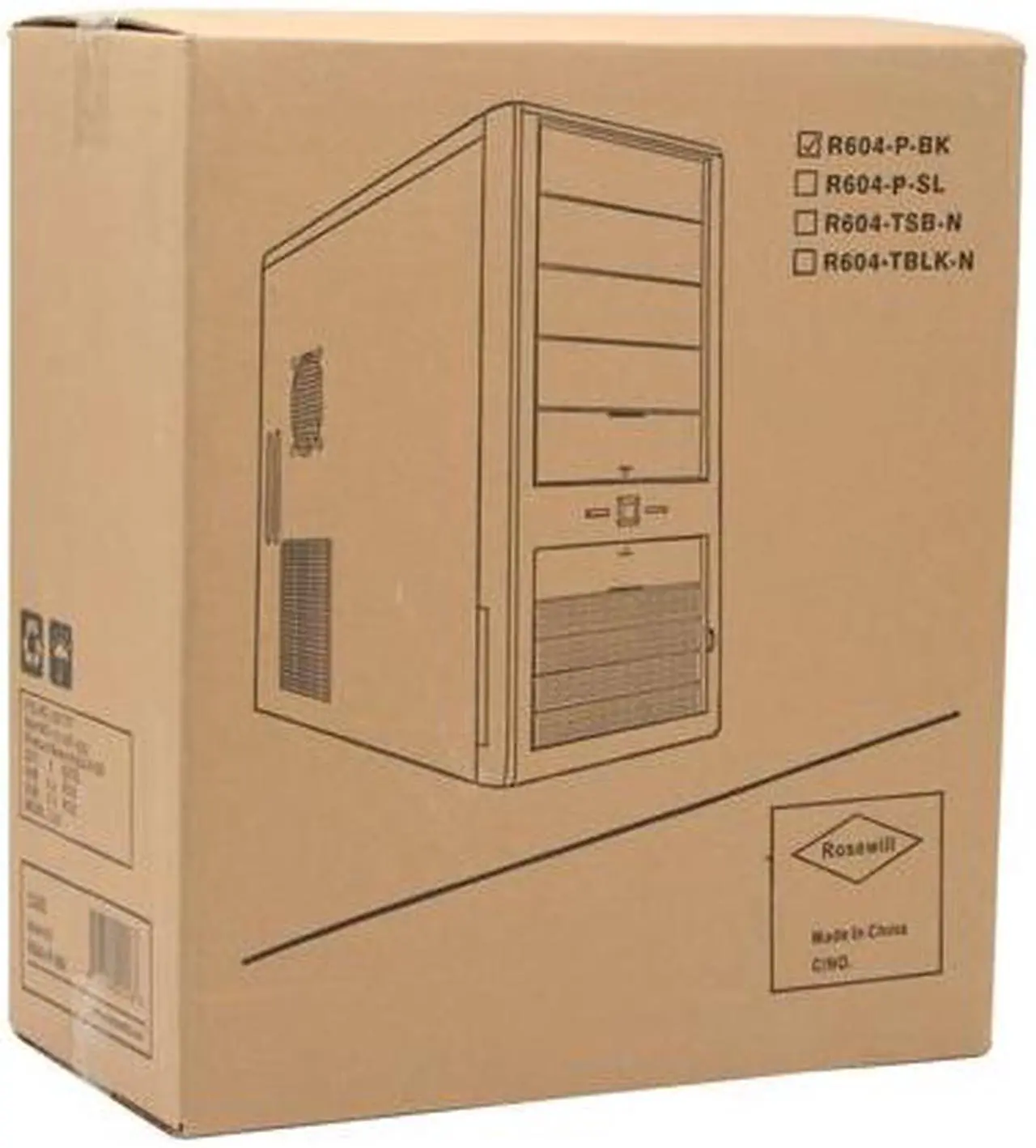 Alt view image 12 of 12 - Rosewill R604-P BK 120mm Fan ATX Mid Tower Computer Case,with mesh air filters,adjustable vents & Tool-Free kits