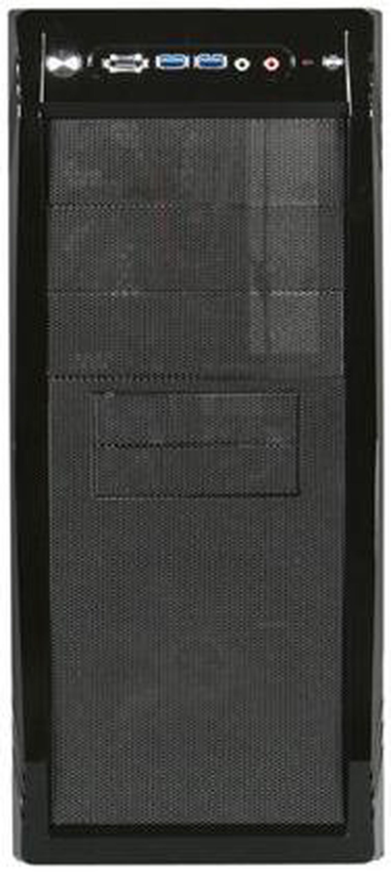 Alt view image 2 of 10 - Rosewill - Black Gaming ATX Mid Tower Computer Case - Dual Front Mounted USB 3.0 Ports, Three Preinstalled Fans: 1 x Front Blue LED 120mm Fan, 1 x Top 140mm Fan, 1 x Rear 120mm Fan - CHALLENGER-U3