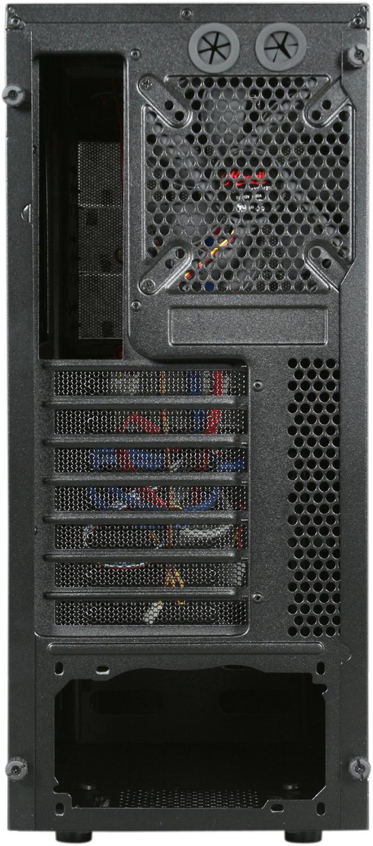 Alt view image 9 of 10 - Rosewill - Black Gaming ATX Mid Tower Computer Case - Dual Front Mounted USB 3.0 Ports, Three Preinstalled Fans: 1 x Front Blue LED 120mm Fan, 1 x Top 140mm Fan, 1 x Rear 120mm Fan - CHALLENGER-U3