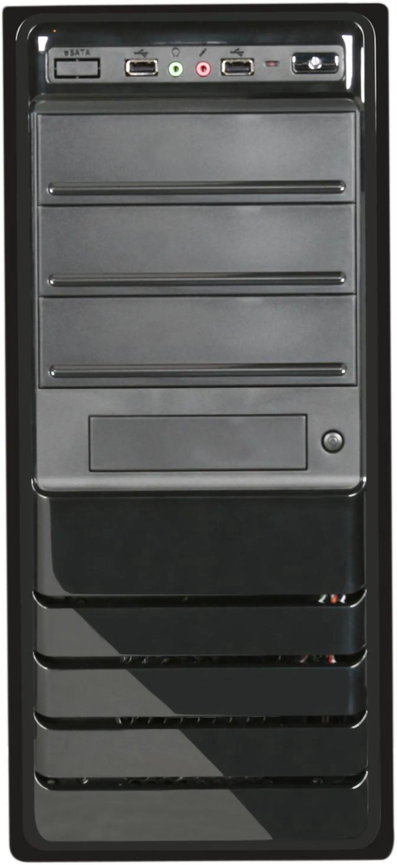 Alt view image 3 of 9 - Rosewill R519-BK - Black ATX Mid Tower Computer Case with 500W Power Supply