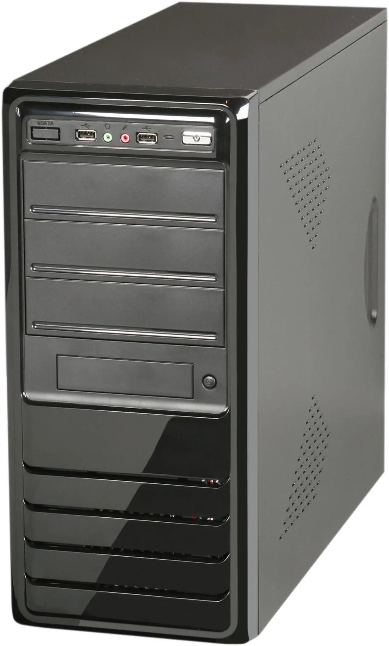 Alt view image 4 of 9 - Rosewill R519-BK - Black ATX Mid Tower Computer Case with 500W Power Supply