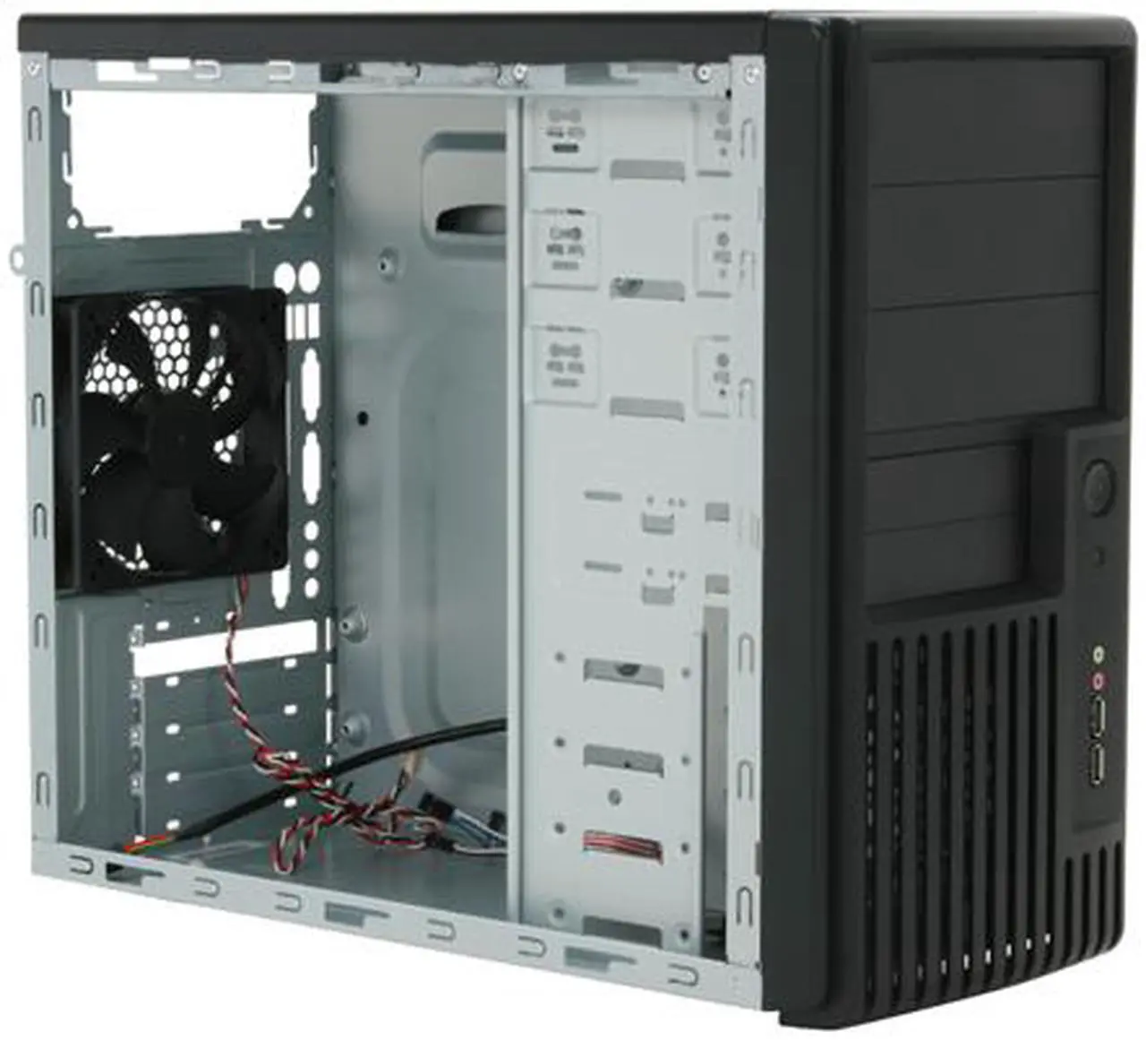 Alt view image 10 of 12 - Rosewill R101-P-BK 120mm Fan MicroATX Mid Tower Computer Case