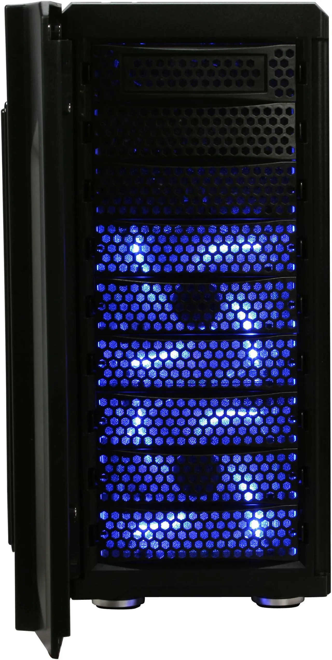 Alt view image 4 of 16 - Rosewill Conqueror RPS-01-WB500P Triple 120mm Fans Steel ATX Mid tower Computer Case with 500W Power Supply