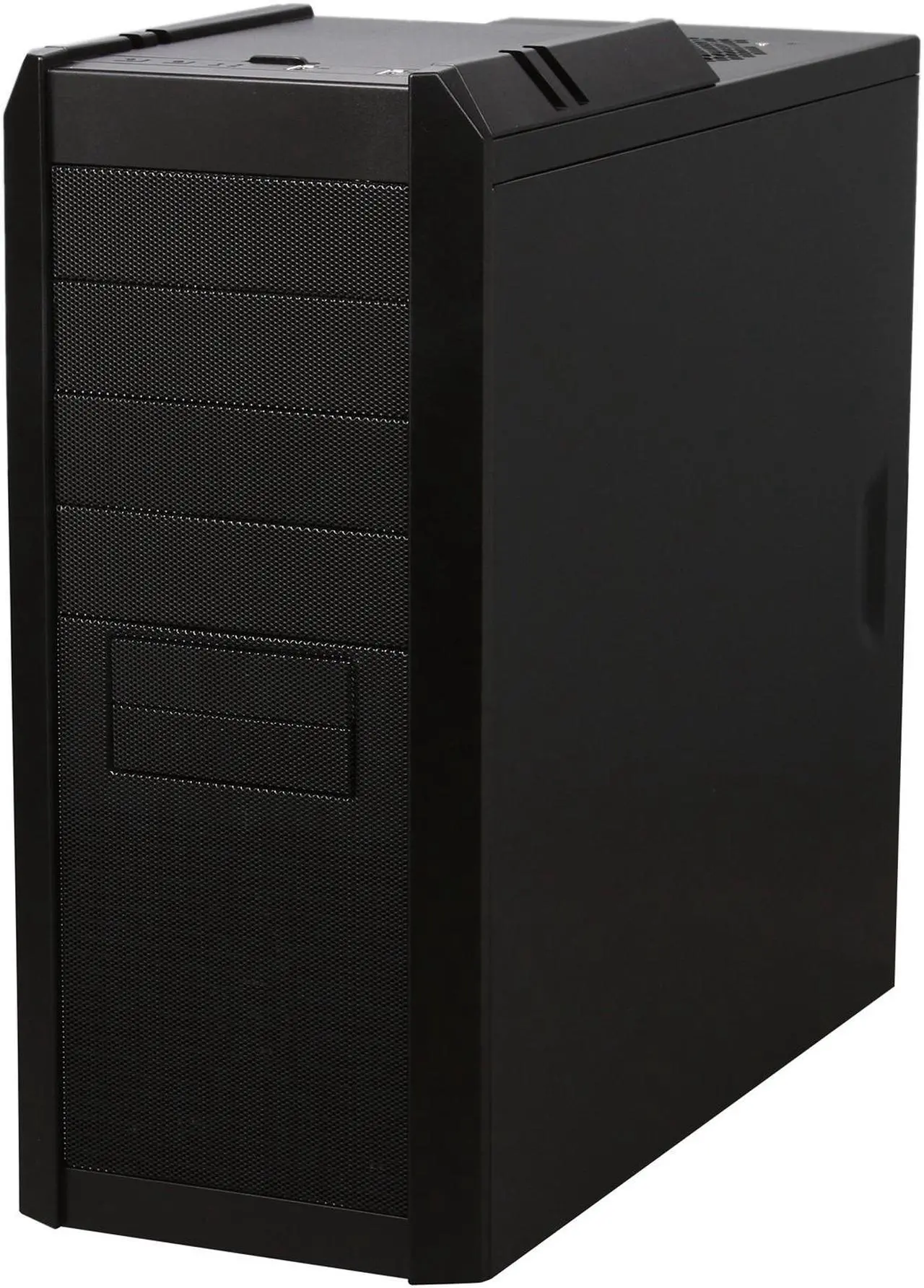 Alt view image 4 of 12 - Rosewill Smart One ATX Mid Tower Computer Case, Black interior, comes with three Fans-1x Front Blue LED 120mm Fan, 1x Rear 120mm Fan, 1x Top 120mm Fan, Option Fans-2x Side 120mm Fan