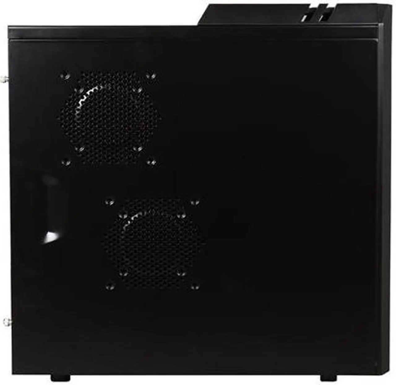 Alt view image 5 of 12 - Rosewill Smart One ATX Mid Tower Computer Case, Black interior, comes with three Fans-1x Front Blue LED 120mm Fan, 1x Rear 120mm Fan, 1x Top 120mm Fan, Option Fans-2x Side 120mm Fan