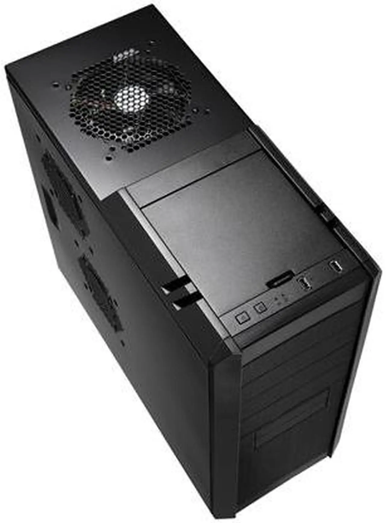 Alt view image 8 of 12 - Rosewill Smart One ATX Mid Tower Computer Case, Black interior, comes with three Fans-1x Front Blue LED 120mm Fan, 1x Rear 120mm Fan, 1x Top 120mm Fan, Option Fans-2x Side 120mm Fan