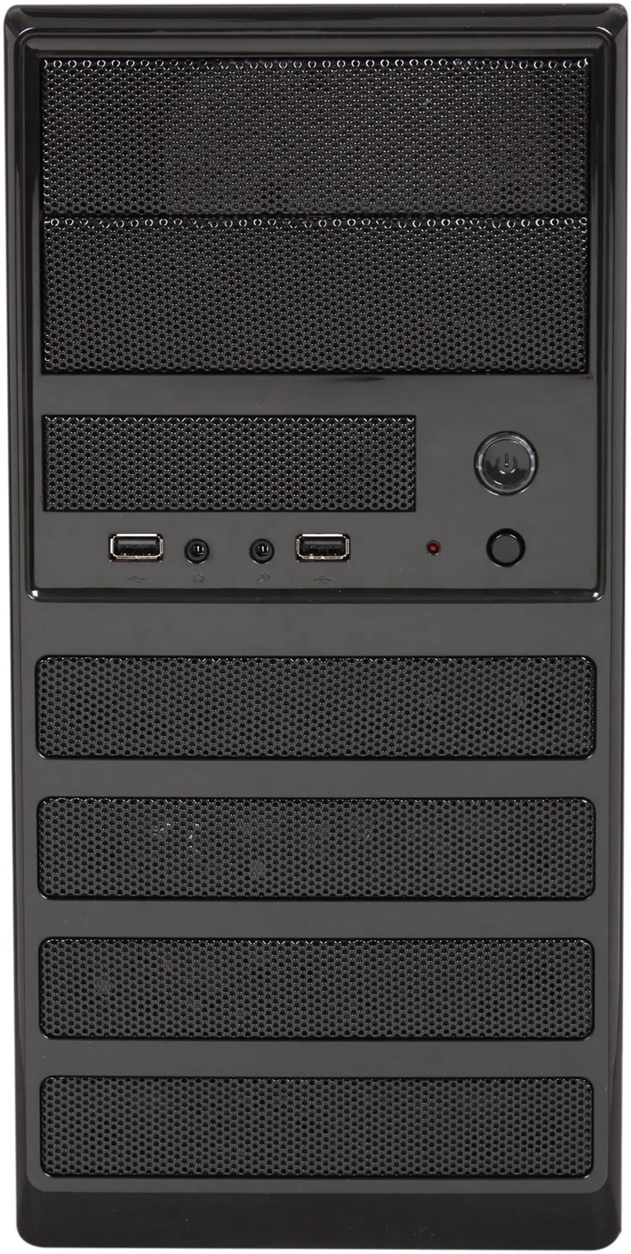 Alt view image 4 of 11 - Rosewill RANGER-M Dual-Fan Micro ATX Mini Tower Gaming Computer Case with Blue LED Lighting
