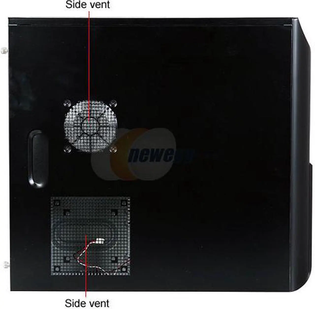 Alt view image 4 of 12 - Rosewill R5730-P BK 120mm Fan Pre-Installed on the Top and 80mm Slim Fan Cooling HDD,ATX Mid Tower Computer Case