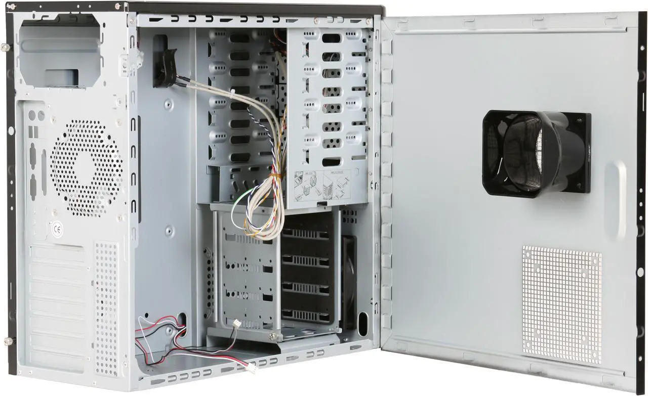 Alt view image 5 of 12 - Rosewill R5730-P BK 120mm Fan Pre-Installed on the Top and 80mm Slim Fan Cooling HDD,ATX Mid Tower Computer Case
