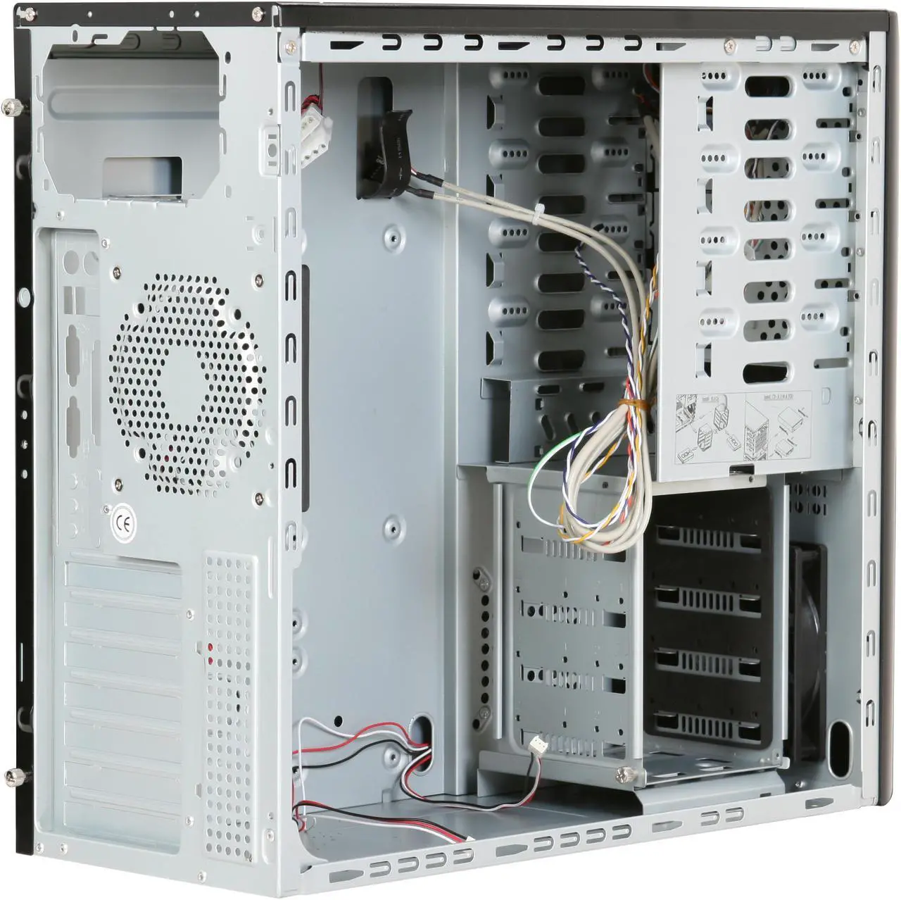 Alt view image 6 of 12 - Rosewill R5730-P BK 120mm Fan Pre-Installed on the Top and 80mm Slim Fan Cooling HDD,ATX Mid Tower Computer Case