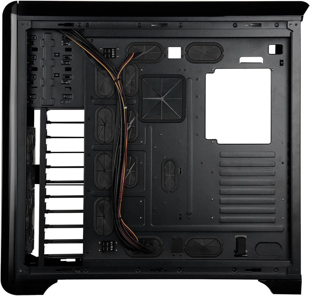 Alt view image 7 of 10 - Rosewill Full Tower Gaming Computer Case, support up to HPTX MB, Support Dual PSU, come with 8 cooling Fans - BlackHawk-Ultra