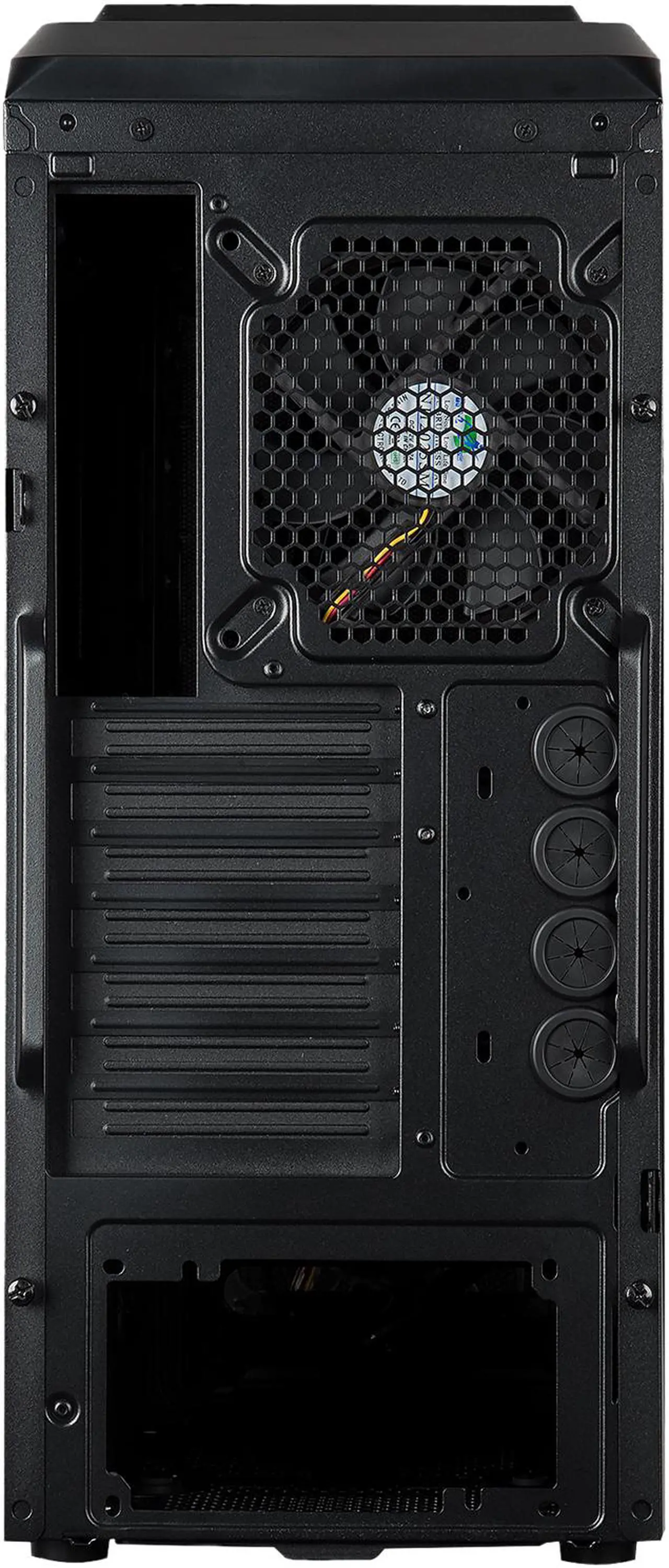 Alt view image 10 of 9 - Rosewill - Black Gaming ATX Mid Tower Case - 2 x Front Fans Included, Fan Controller, Front USB 2.0 & USB 3.0 Ports, Removable Top and Lower-Front Filter Panels - R5