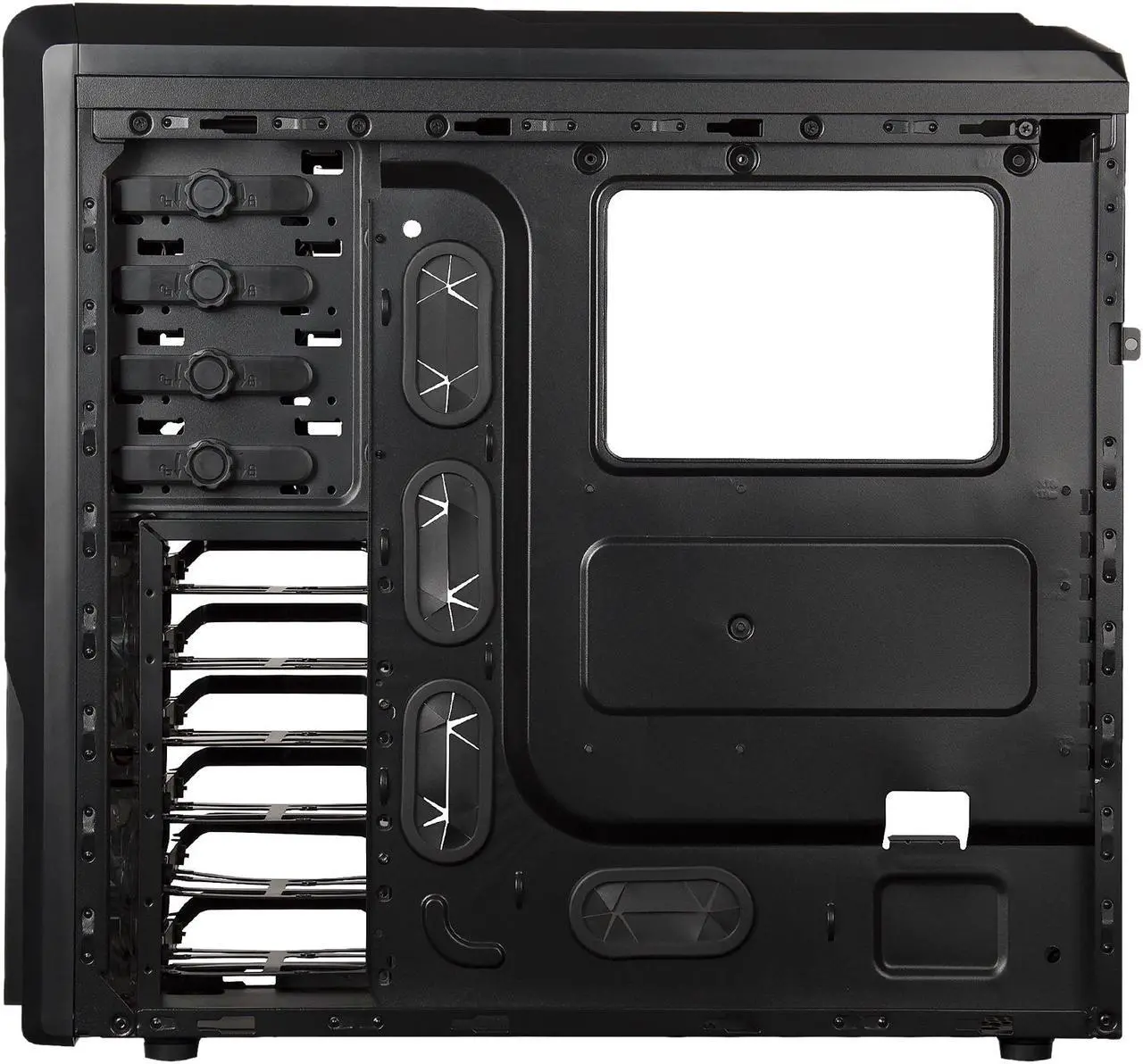 Alt view image 5 of 9 - Rosewill - Black Gaming ATX Mid Tower Case - 2 x Front Fans Included, Fan Controller, Front USB 2.0 & USB 3.0 Ports, Removable Top and Lower-Front Filter Panels - R5