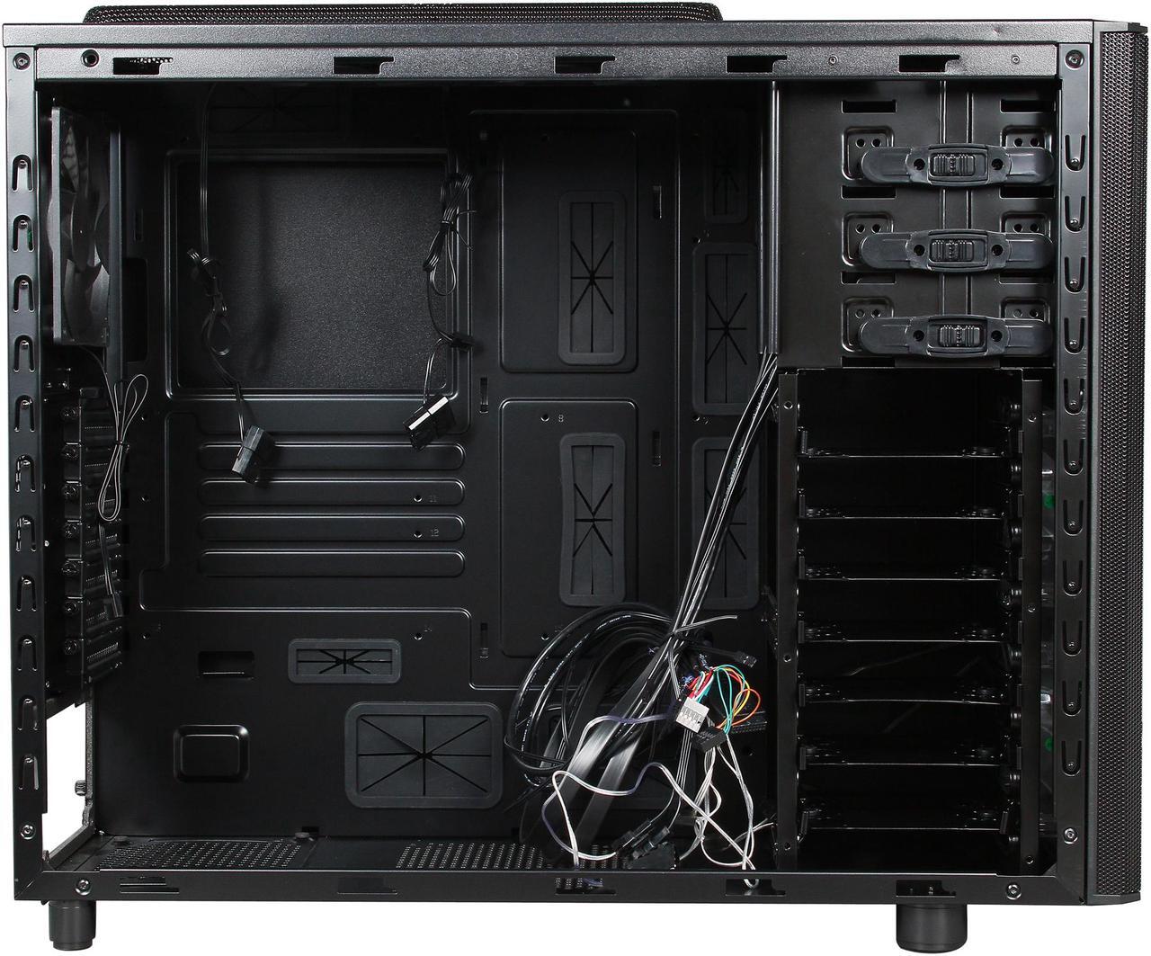Alt view image 7 of 10 - Rosewill ARMOR-EVO - Gaming Mid Tower Computer Case - Supports Up to E-ATX MBs - Six (6) Pre-Installed Fans: 2 x Front Red LED 120mm, 2 x Top 120mm, 1 x Side 230mm, 1 x Rear 120mm (Supports Up to 9)