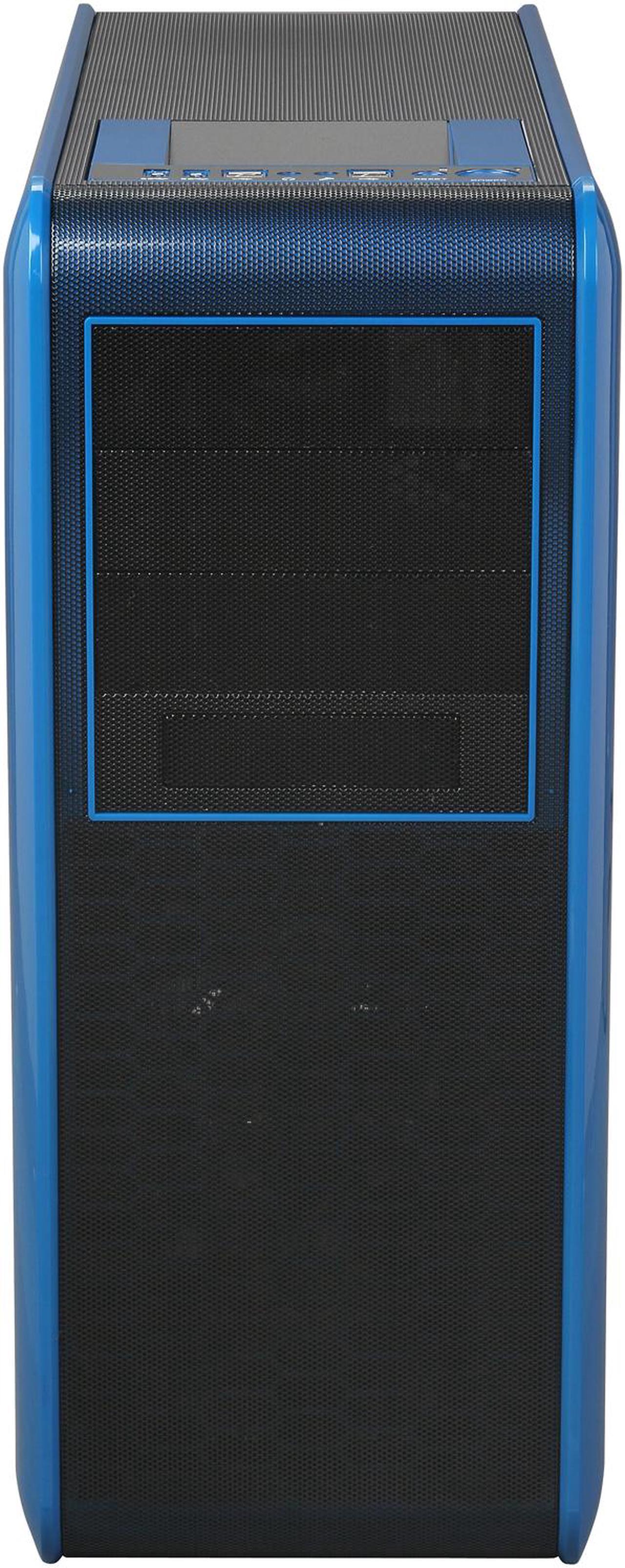 Alt view image 2 of 11 - Rosewill BLACKHAWK - Gaming ATX Mid Tower Computer Case, Blue Edition - Five Fans Included, Side Window Panel, Top HDD Dock