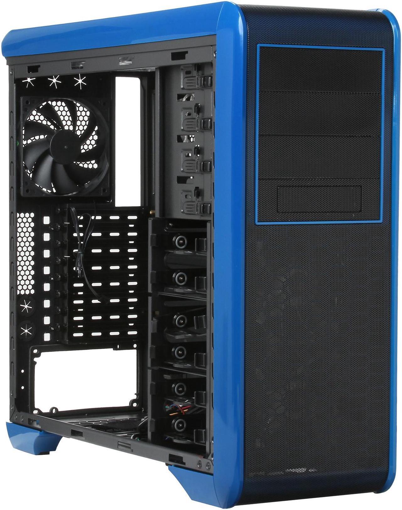 Alt view image 7 of 11 - Rosewill BLACKHAWK - Gaming ATX Mid Tower Computer Case, Blue Edition - Five Fans Included, Side Window Panel, Top HDD Dock