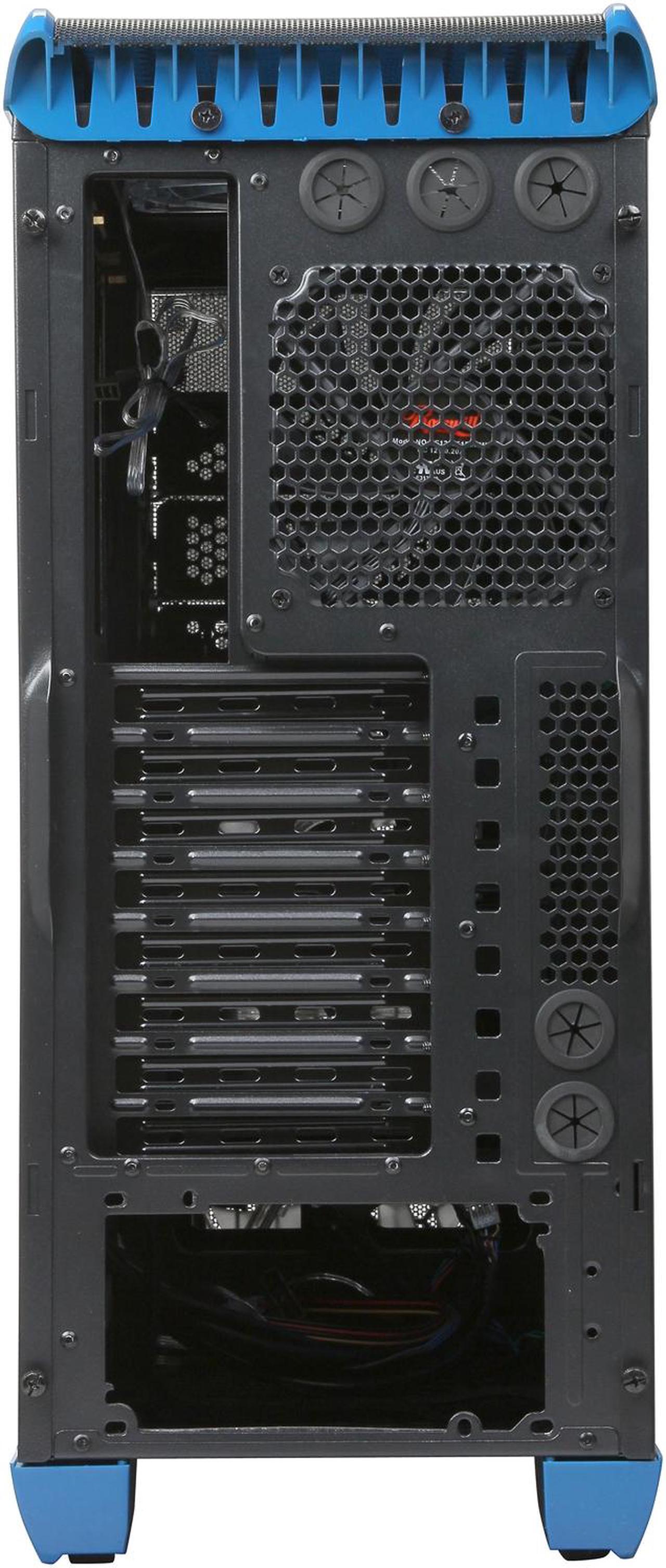 Alt view image 10 of 11 - Rosewill BLACKHAWK - Gaming ATX Mid Tower Computer Case, Blue Edition - Five Fans Included, Side Window Panel, Top HDD Dock