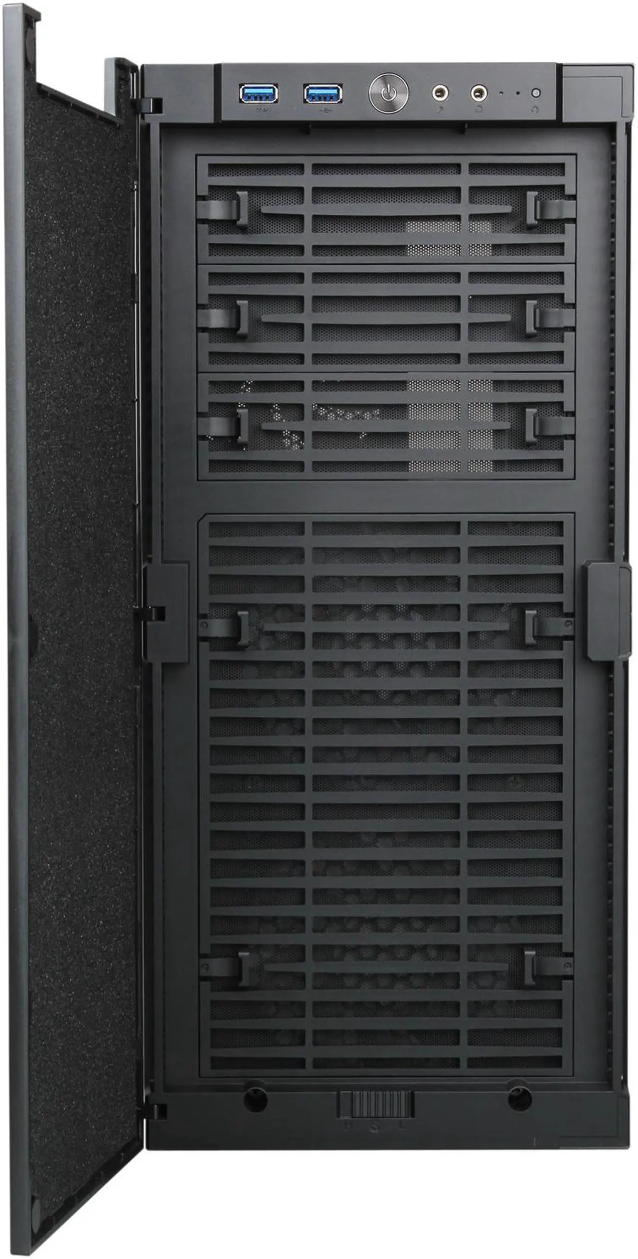 Alt view image 3 of 9 - Rosewill Legacy QT01-S - Tri-Fan, Silver Aluminum Alloy ATX Mid Tower Silent Computer Case