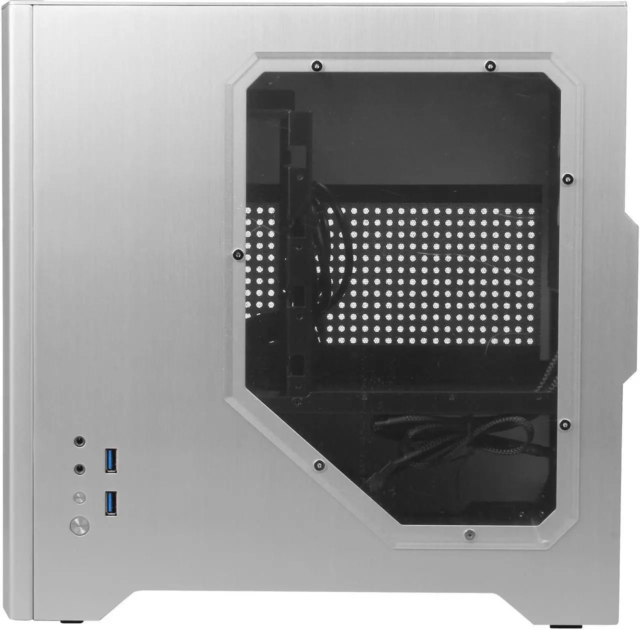 Alt view image 4 of 9 - Rosewill Legacy W1-S - Window, Silver Aluminum & Steel Mini-ITX Tower Dual-Fan Computer Case