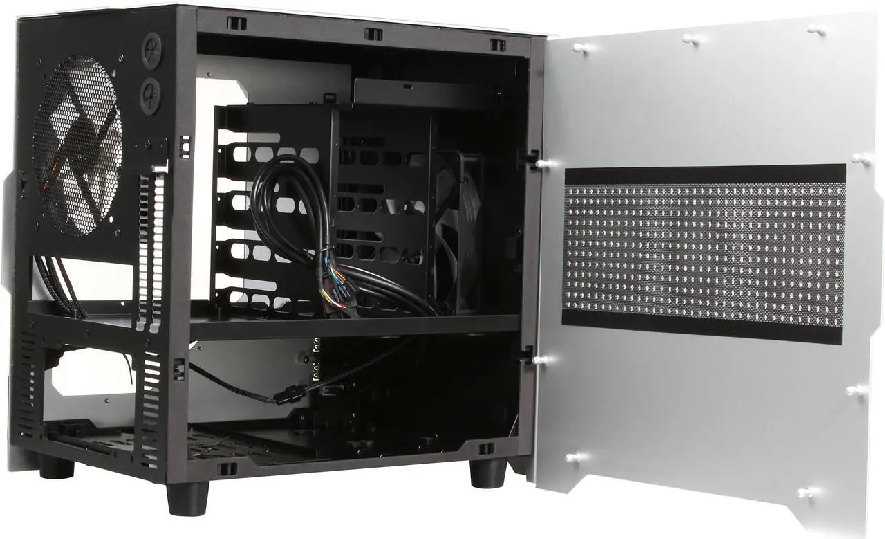 Alt view image 5 of 9 - Rosewill Legacy W1-S - Window, Silver Aluminum & Steel Mini-ITX Tower Dual-Fan Computer Case