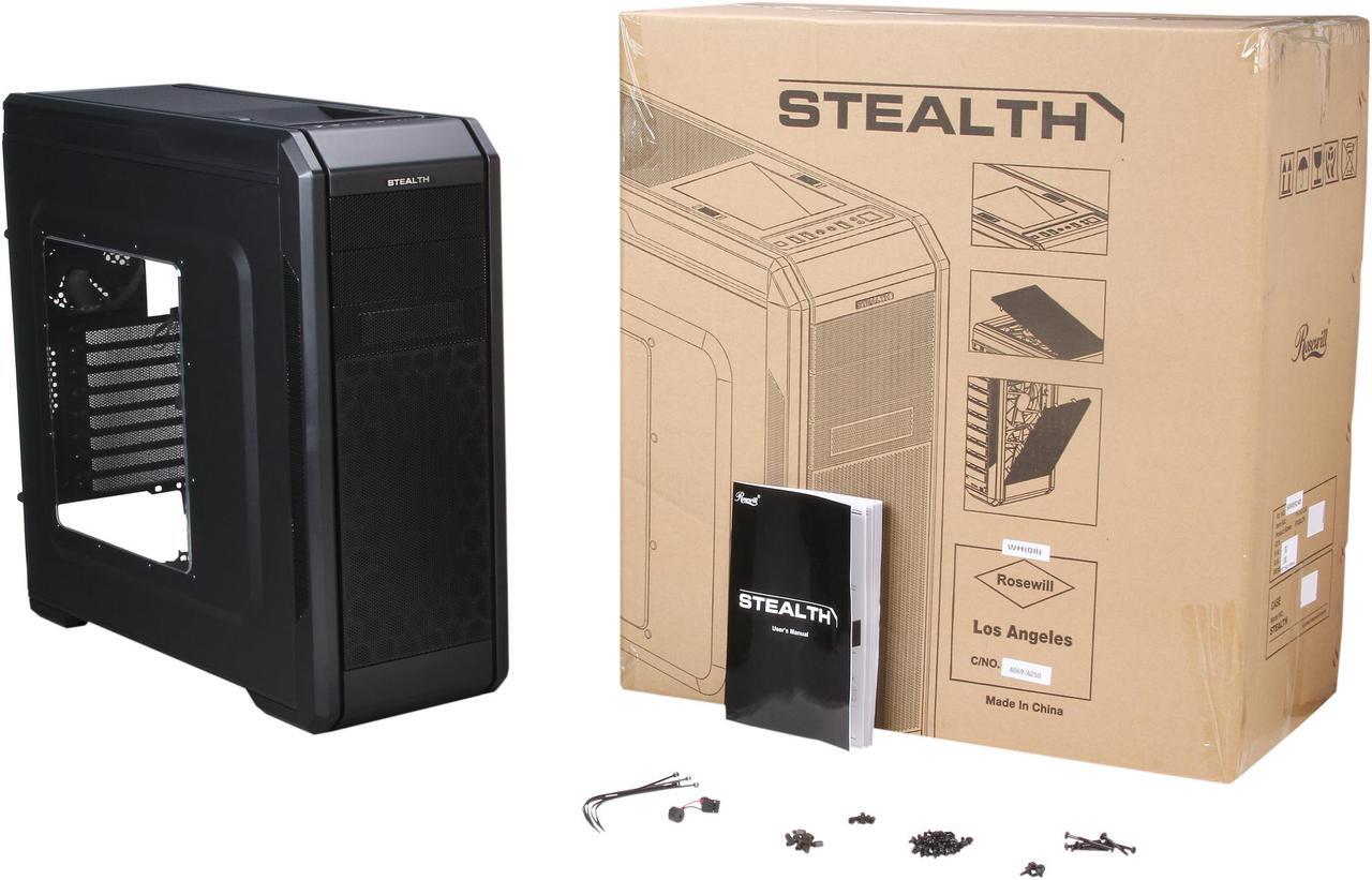 Alt view image 11 of 10 - Rosewill ATX Mid Tower Gaming Computer Case with Side Panel Window - Top HDD Dock and Fan Controller Included, Supports Up To 5 Fans - Stealth