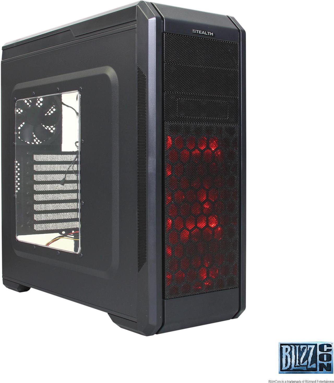 Main image of Rosewill ATX Mid Tower Gaming Computer Case with Side Panel Window - Top HDD Dock and Fan Controller Included, Supports Up To 5 Fans - Stealth