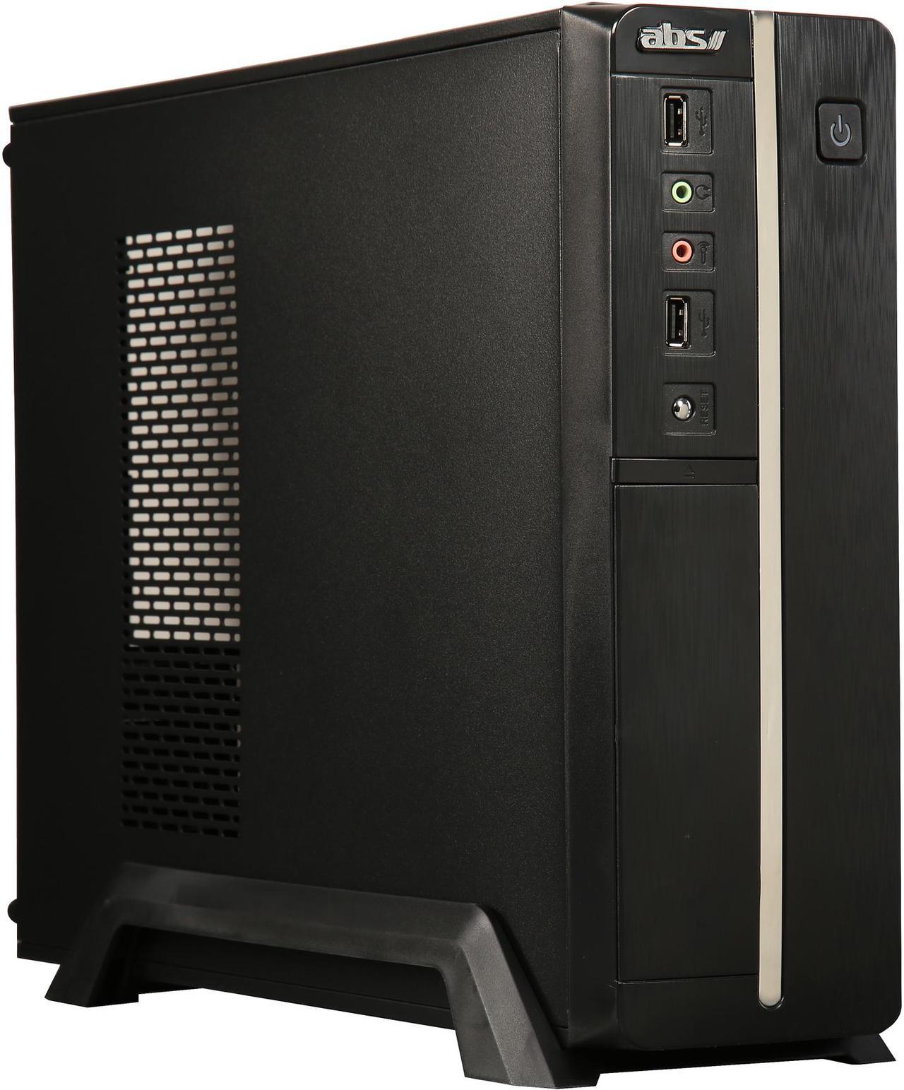 ABS R206-ITX - Micro ATX Slim Computer Case - Black