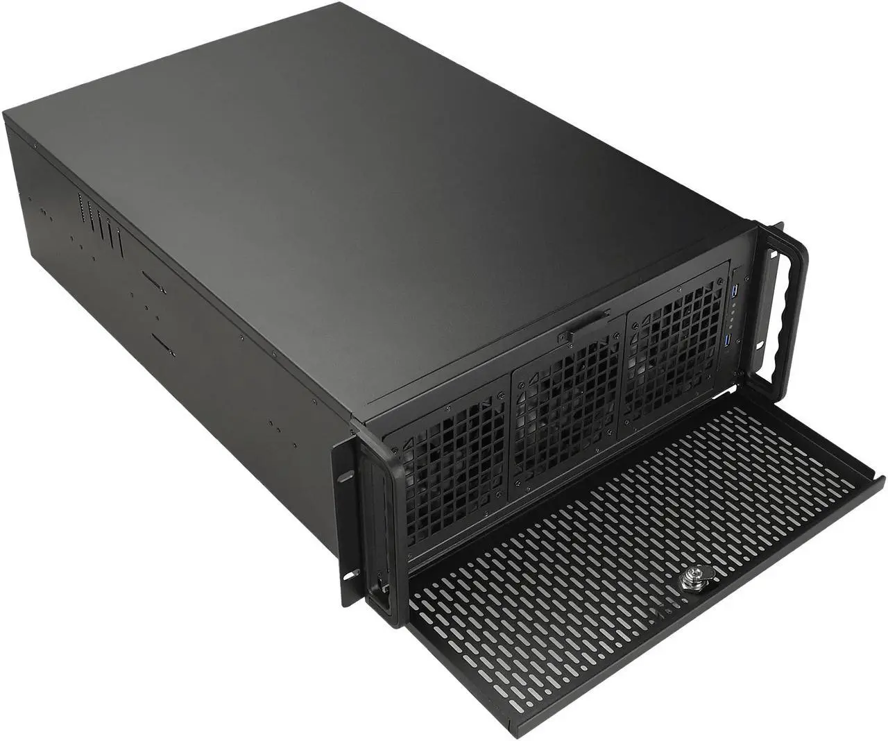 Alt view image 4 of 6 - Rosewill RSV-4015L Server Case or Chassis, 4U Rackmount - 8 x Included Cooling Fans, 15 x Internal Bays