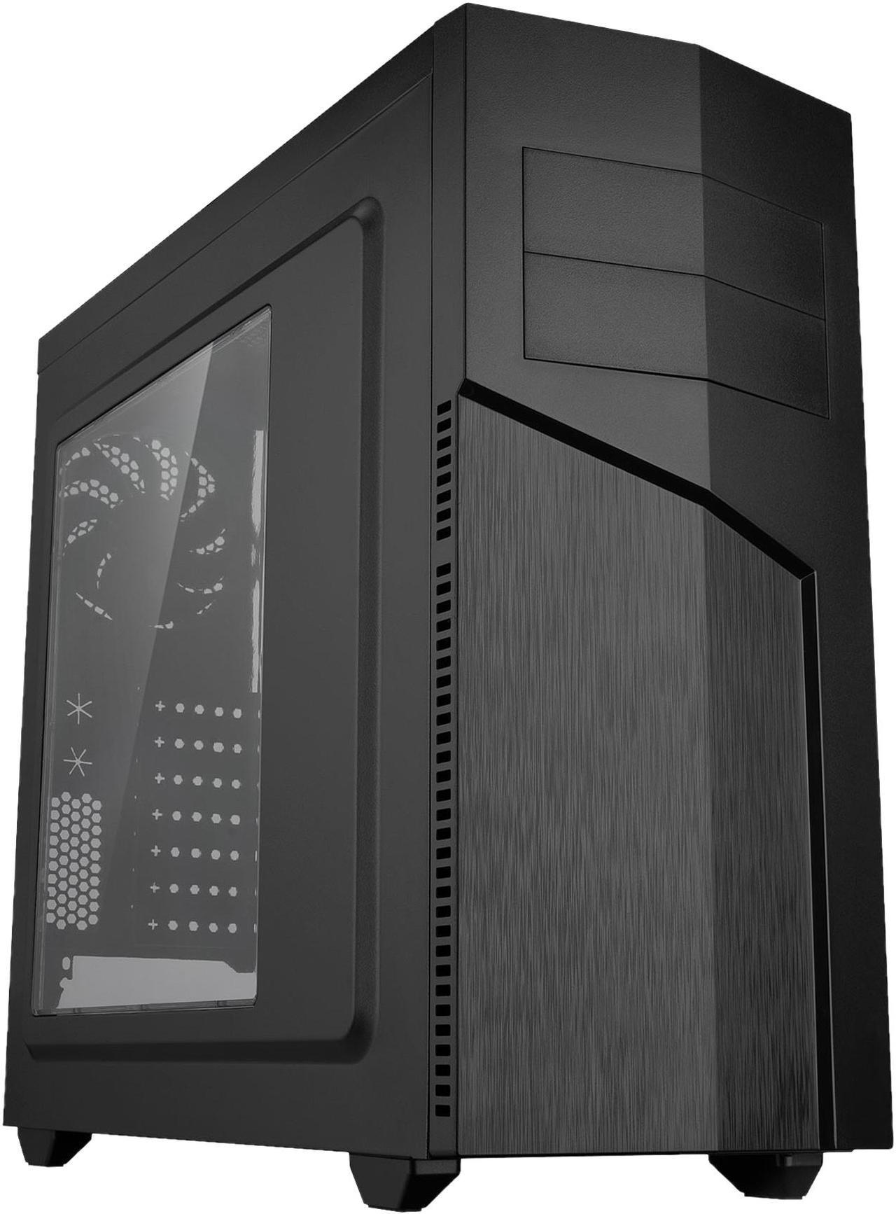 Rosewill TYRFING V2 ATX Mid Tower Gaming PC Computer Case, Includes 2 x 120mm Fans, 400mm Graphics Card and 360mm AIO Liquid Cooler Support, Bottom Mount PSU and HDD/SSD