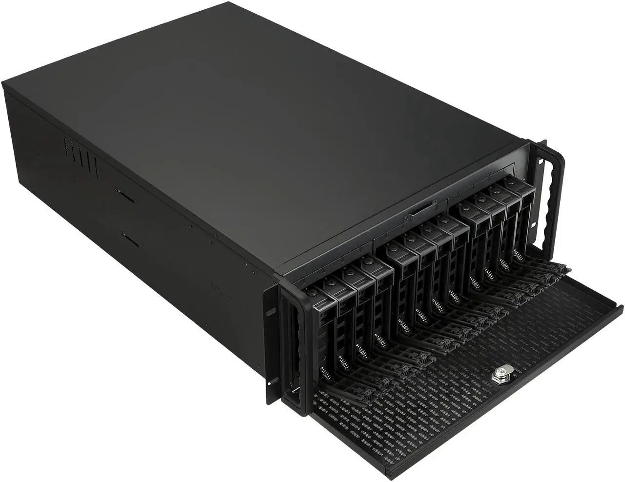 Alt view image 4 of 7 - Rosewill RSV-L4312 - 4U Rackmount Server Case or Chassis, 12 x SATA / SAS Hot-swap Drives, 5 x Cooling Fans Included