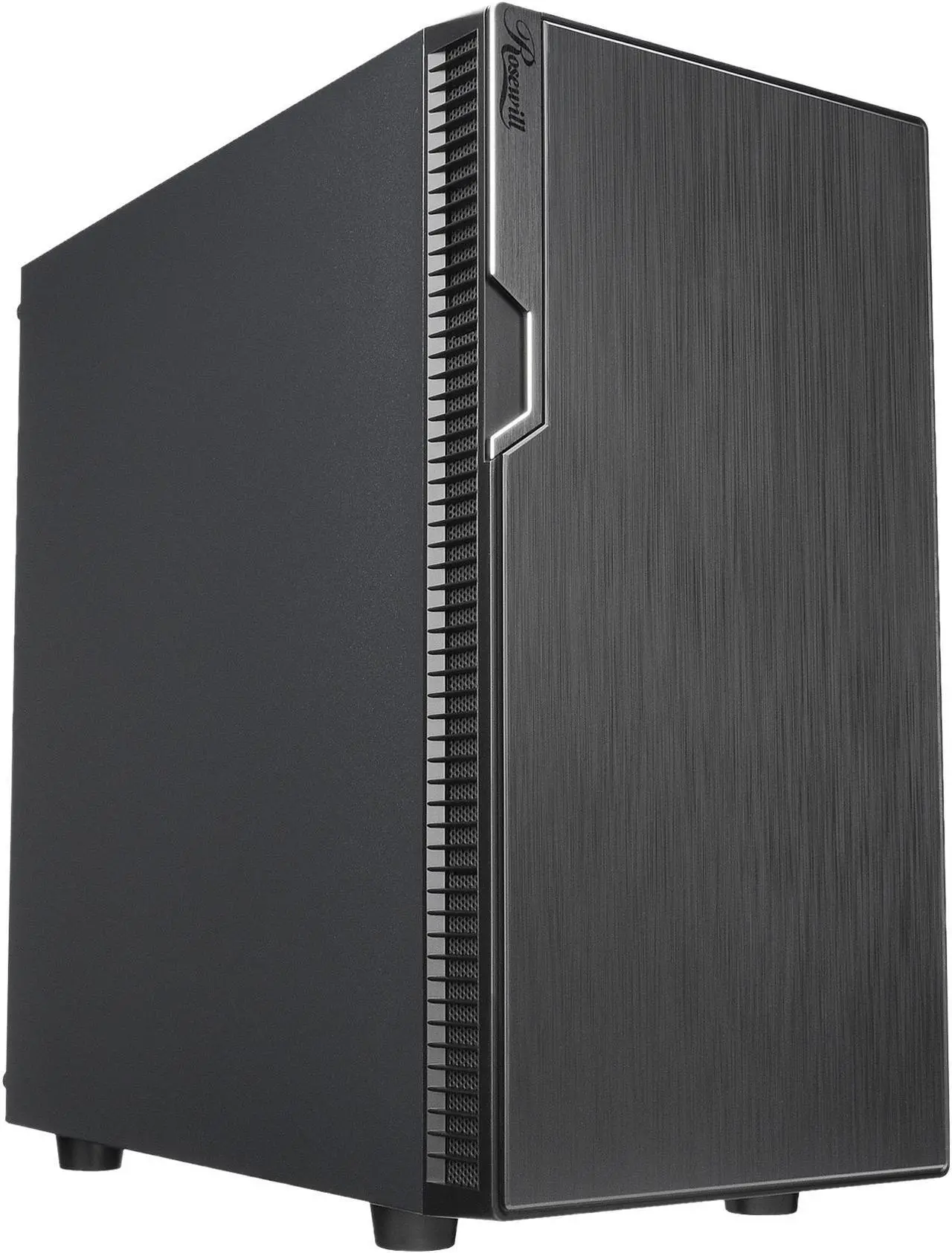 Main image of Rosewill FBM-X2-400 Micro ATX Mini Tower Desktop Gaming PC Computer Case with Pre-Installed 400W PSU, 240mm AIO Support, USB 3.0