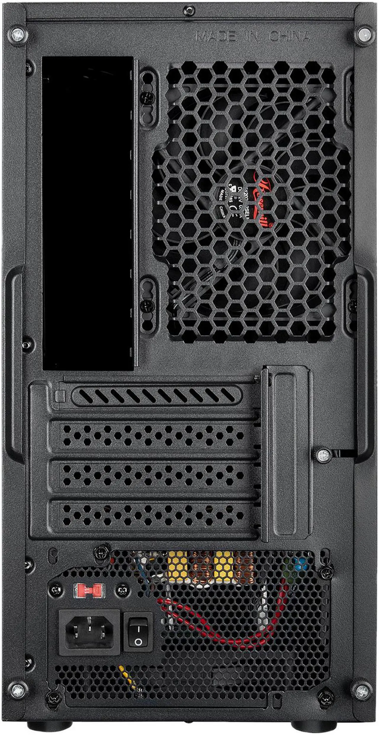 Alt view image 6 of 8 - Rosewill FBM-X2-400 Micro ATX Mini Tower Desktop Gaming PC Computer Case with Pre-Installed 400W PSU, 240mm AIO Support, USB 3.0
