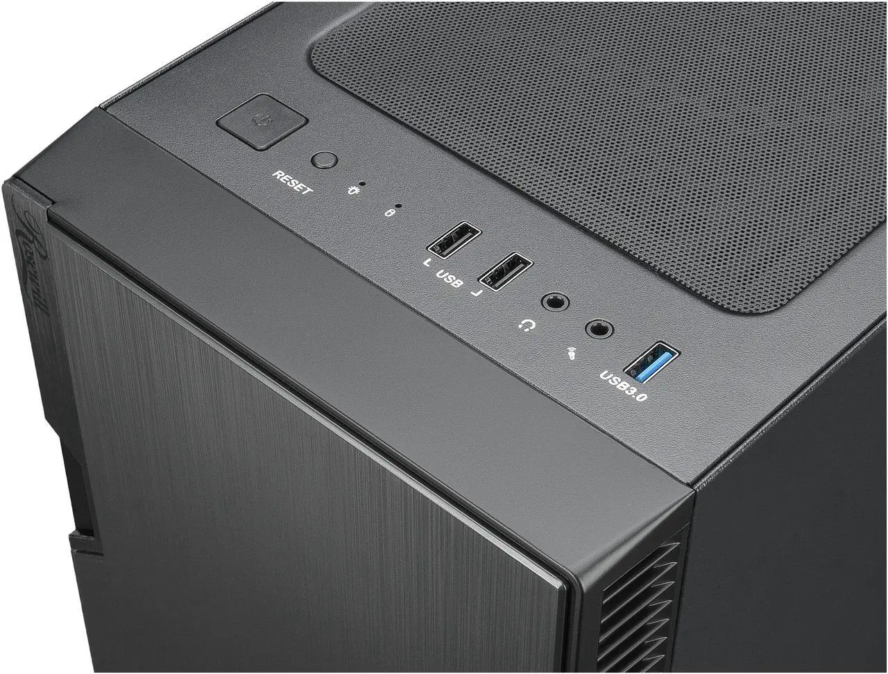 Alt view image 7 of 8 - Rosewill FBM-X2-400 Micro ATX Mini Tower Desktop Gaming PC Computer Case with Pre-Installed 400W PSU, 240mm AIO Support, USB 3.0