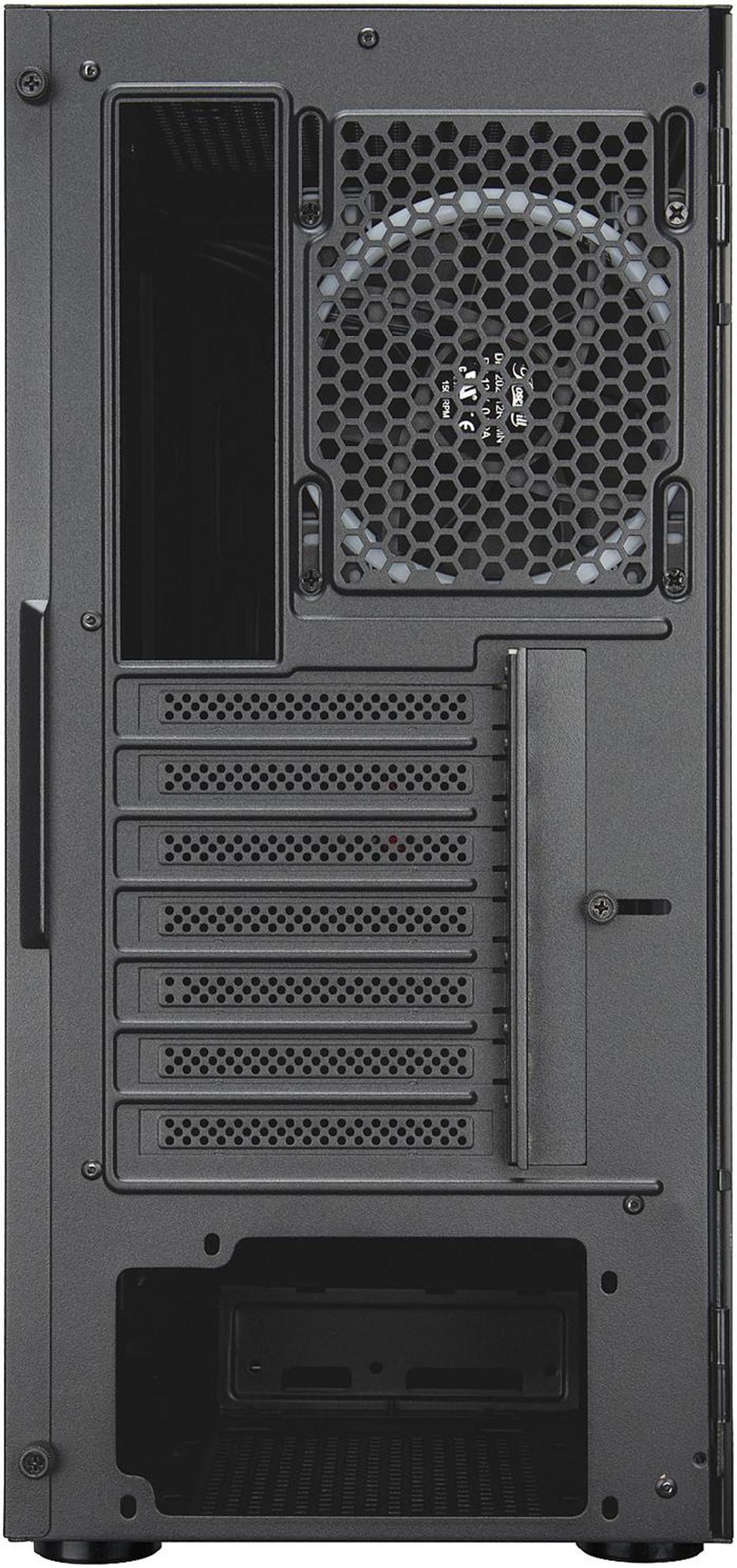 Alt view image 12 of 12 - Rosewill PRISM M ATX Mid Tower Gaming PC Computer Case w/ RGB Fan, 10 Backlit Modes, LED Light Strip Patterned Front Panel, 240mm AIO Support, EATX Support, Bottom Mount PSU & HDD/SSD, Tempered Glass