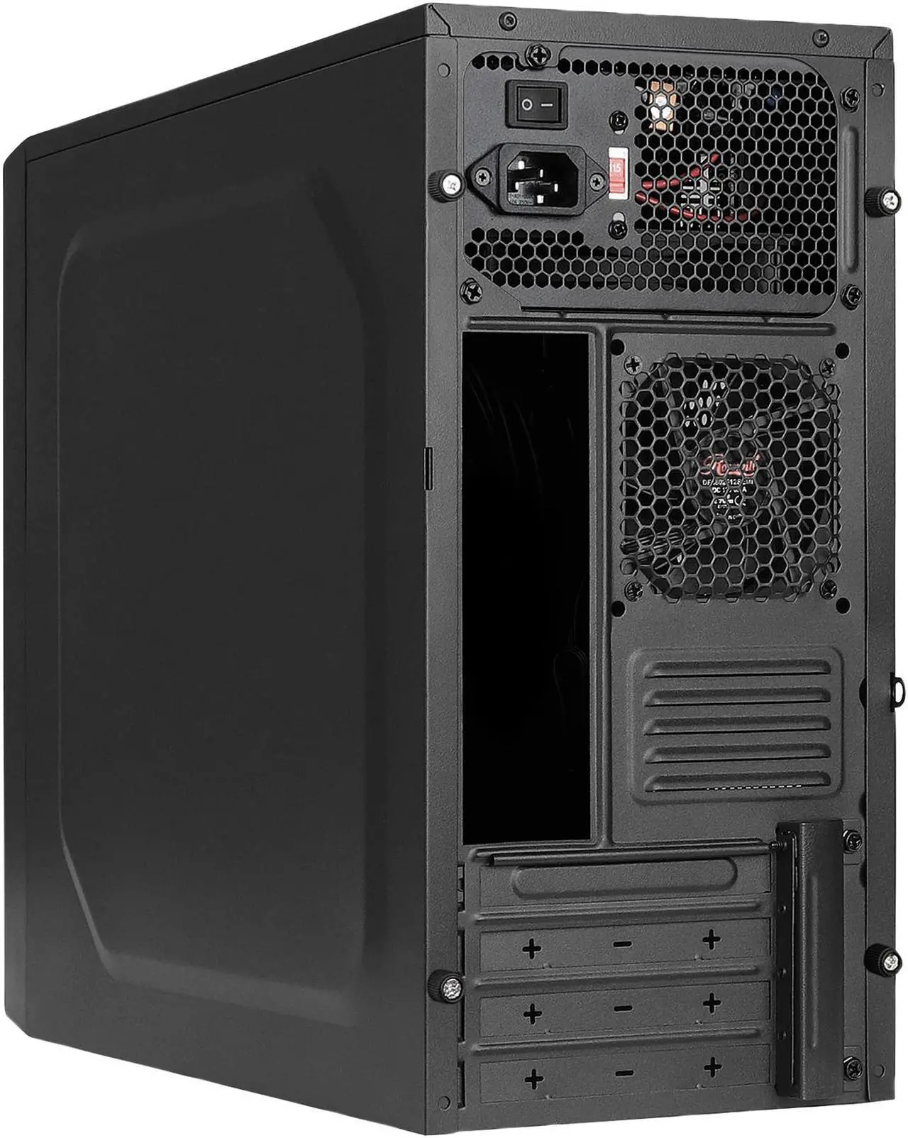 Alt view image 8 of 9 - Rosewill SRM-01B-450 Micro ATX Mini Tower Desktop PC Computer Case with Pre-Installed 450W PSU, 80mm Case Fan, USB 3.0