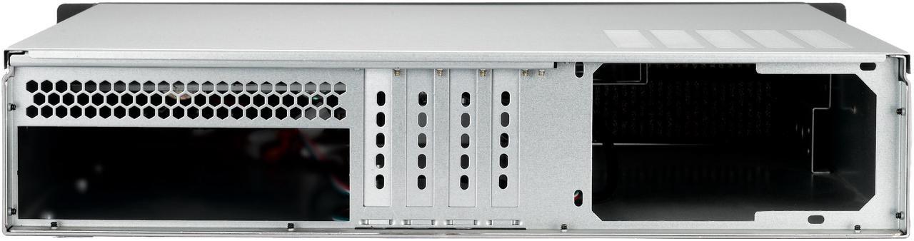 Alt view image 4 of 9 - Rosewill 2U Server Chassis Rackmount Case | 4 3.5" HDD Bays | Micro-ATX Compatible |3 x 80mm PWM Fans | 2x USB 3.0 | Silver/Black - RSV-Z2600U
