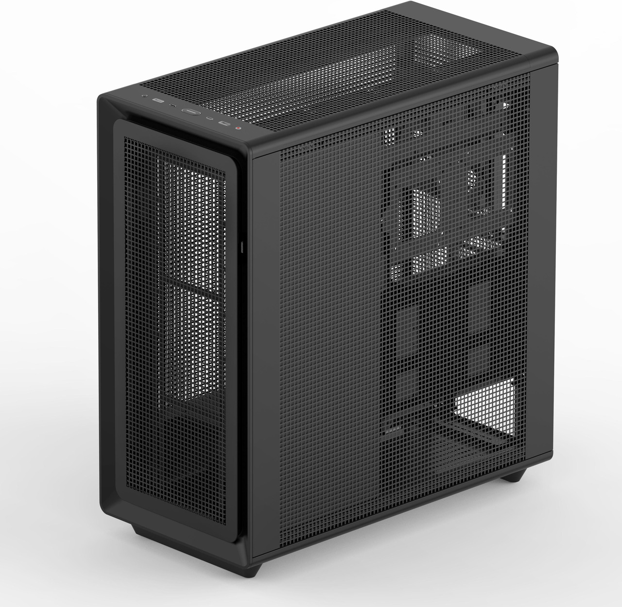 Open Box: Rosewill Helium Air Mid Tower E-ATX Gaming Case, Mesh Panel, Tool-less, High-Airflow, Cable Management system, USB 3.1, included 1x 140mm PWM Fan, Black - Newegg.com - Open Box condition - Image 9