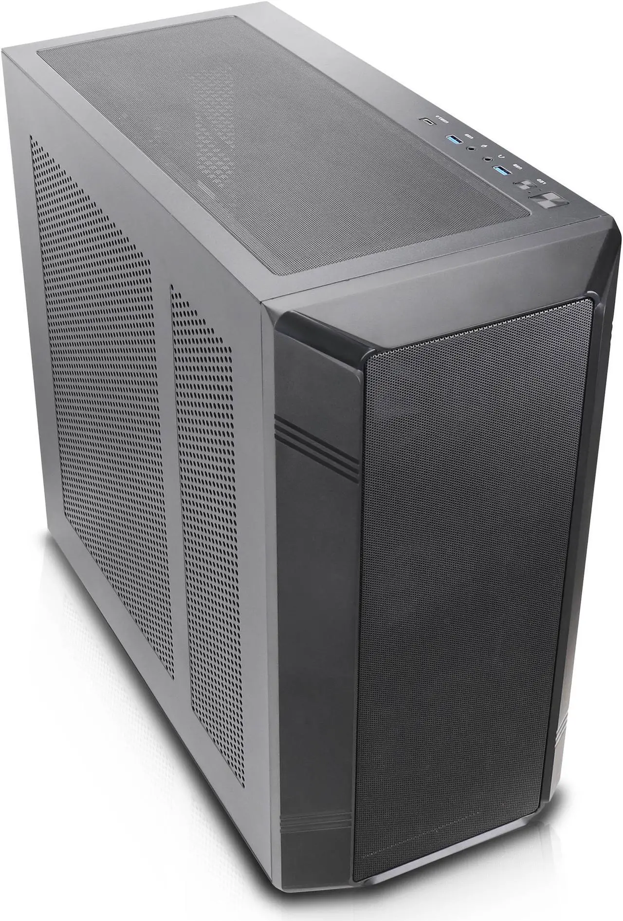 Alt view image 3 of 10 - Rosewill Helium NAS ATX Mid Tower Computer Case, Mesh Panel, 4x 140mm PWM Fan, Ideal for DIY NAS, media servers, or small business applications - Black