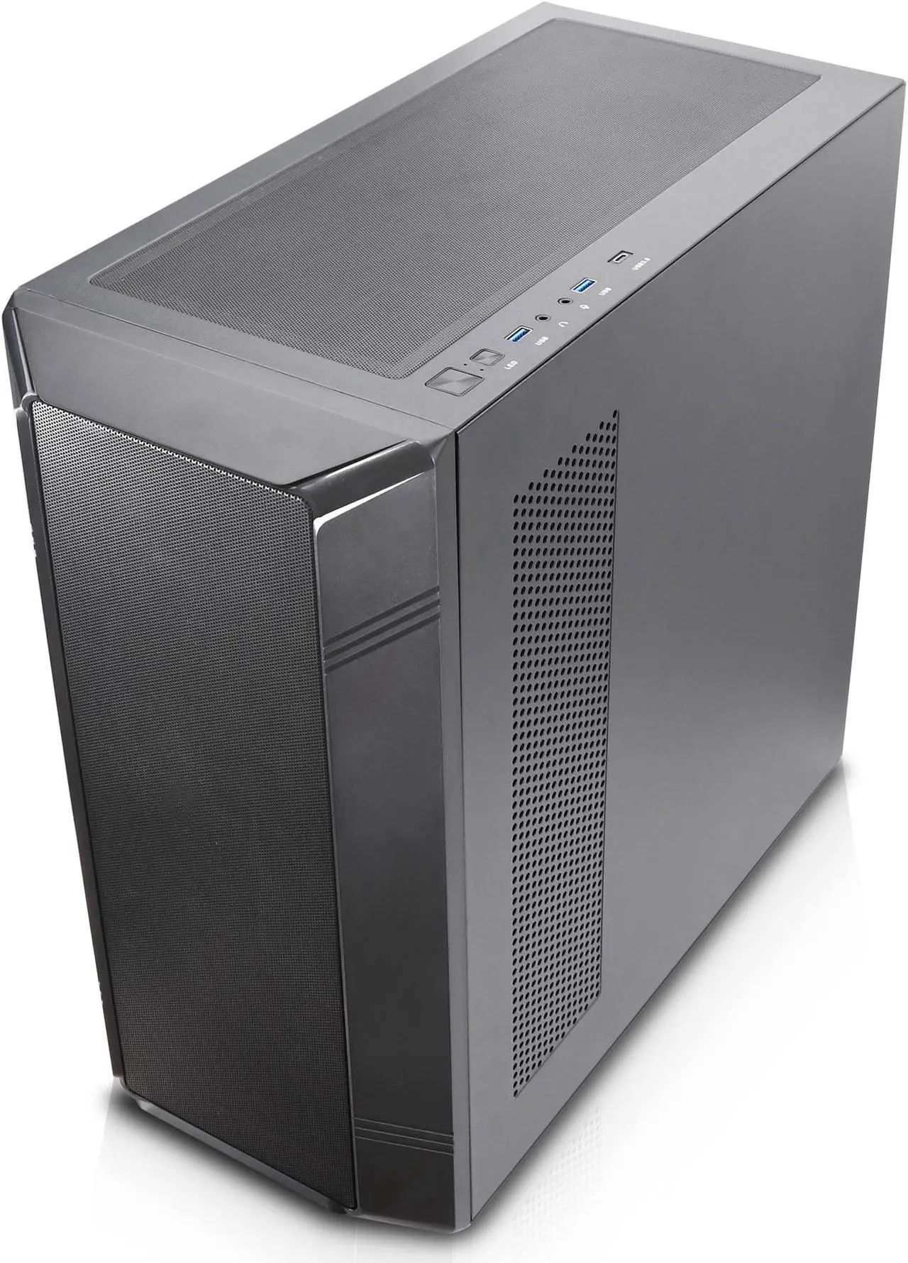 Alt view image 4 of 10 - Rosewill Helium NAS ATX Mid Tower Computer Case, Mesh Panel, 4x 140mm PWM Fan, Ideal for DIY NAS, media servers, or small business applications - Black