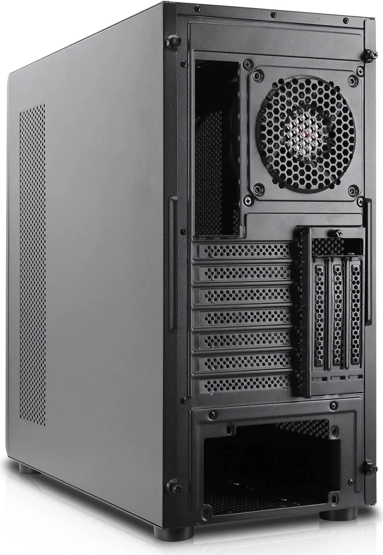 Alt view image 11 of 10 - Rosewill Helium NAS ATX Mid Tower Computer Case, Mesh Panel, 4x 140mm PWM Fan, Ideal for DIY NAS, media servers, or small business applications - Black