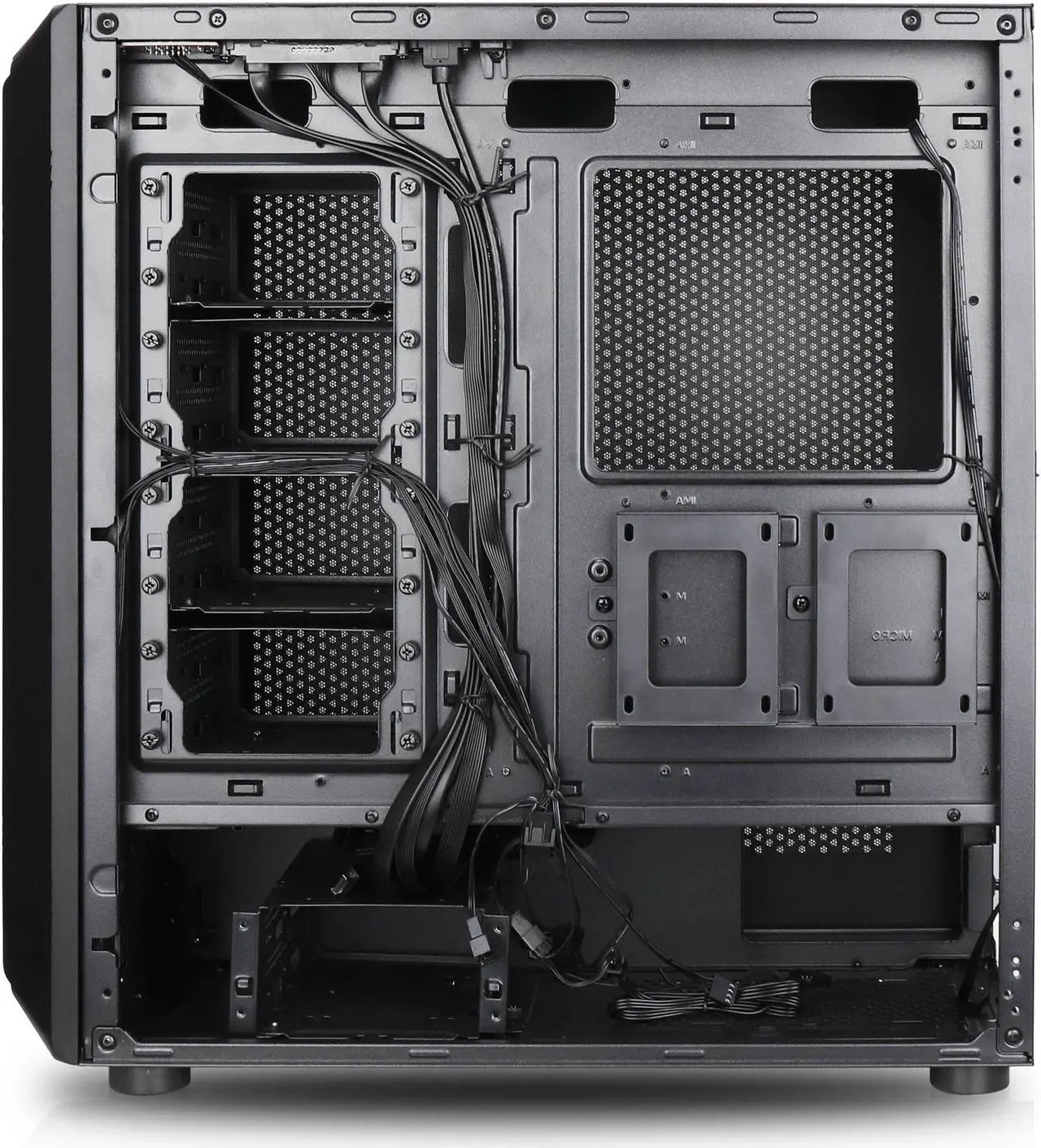 Alt view image 8 of 10 - Rosewill Helium NAS ATX Mid Tower Computer Case, Mesh Panel, 4x 140mm PWM Fan, Ideal for DIY NAS, media servers, or small business applications - Black