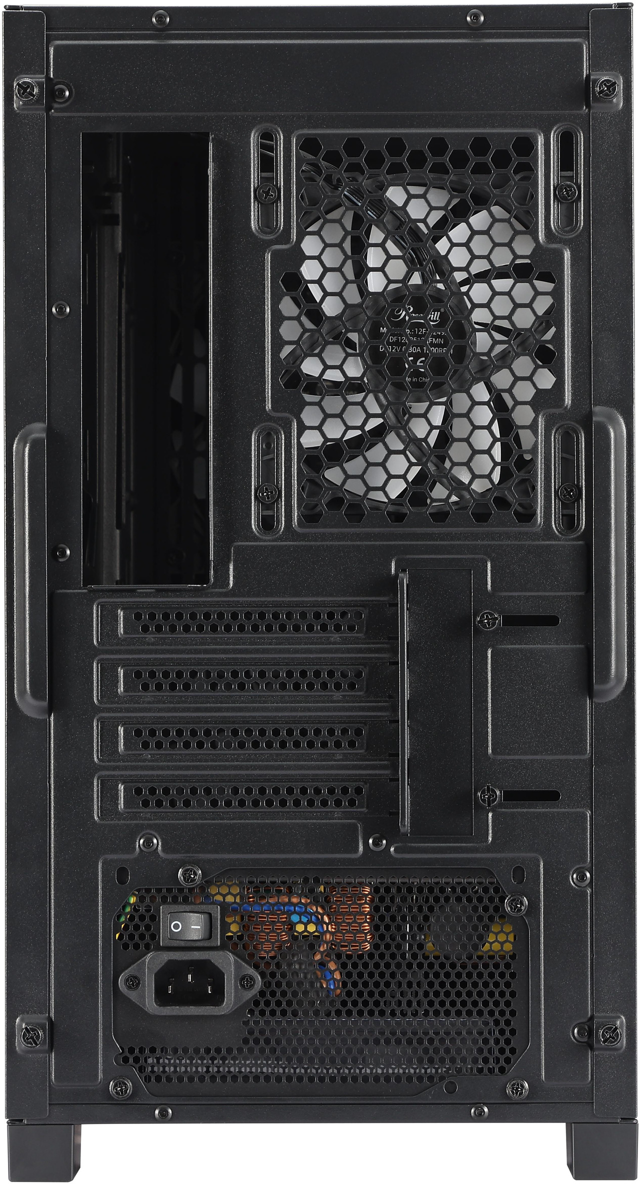 Open Box: Rosewill FBM-X3 Micro ATX Mid Tower Case - Full Mesh Panel, High Airflow Design, 3x PWM ARGB Fans, 2x USB 3.0, Pre-Installed ATX 3.1 650W 80+ Gold Power Supply, 3 Year Warranty - Black - Newegg.com - Open Box condition - Image 24