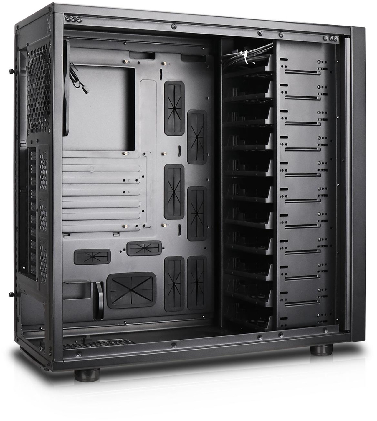 Open Box: Rosewill THOR NAS - Full Tower Workstation Case | Server Chassis | Supports up to 11 x 3.5" HDD and 13 x 2.5" SSD | E-ATX Compatible | 1 x 140mm PWM Fan | USB 3.2 Type-C | Ideal for AI Servers - Newegg.com - Open Box condition - Image 18