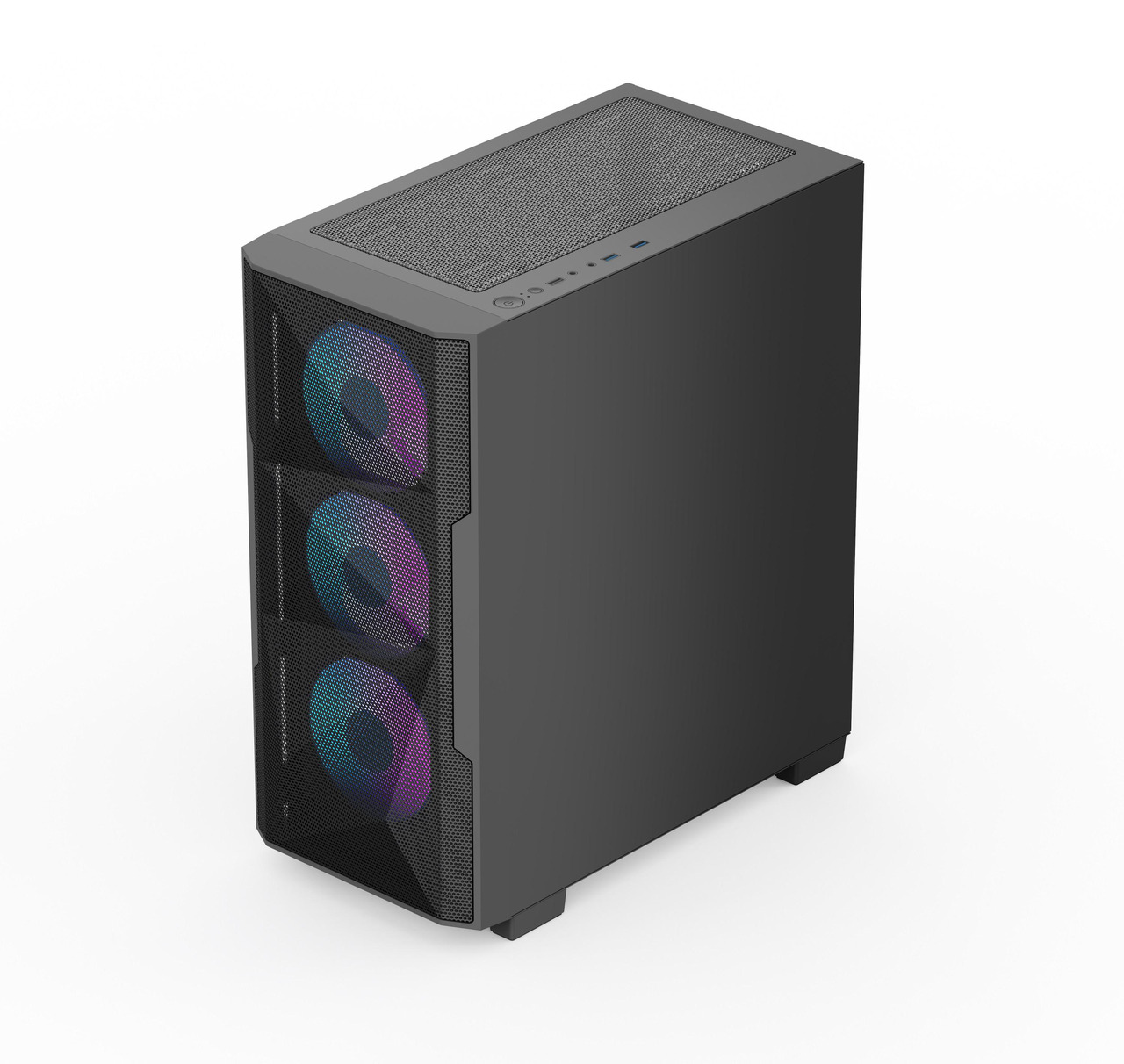 Open Box: Rosewill FBM-X6 Black Micro ATX Mid Tower Case - Tempered Glass Side Panel, High Airflow, 4 x PWM ARGB Fans, Dedicated Cable Routing Clips, Pre-Installed 650W 80+ Gold Power Supply - Newegg.com - Open Box condition - Image 19