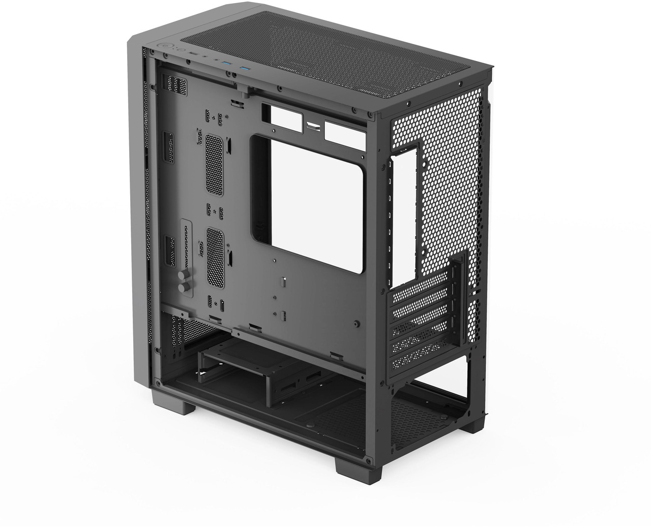 Open Box: Rosewill FBM-X6 Black Micro ATX Mid Tower Case - Tempered Glass Side Panel, High Airflow, 4 x PWM ARGB Fans, Dedicated Cable Routing Clips, Pre-Installed 650W 80+ Gold Power Supply - Newegg.com - Open Box condition - Image 21